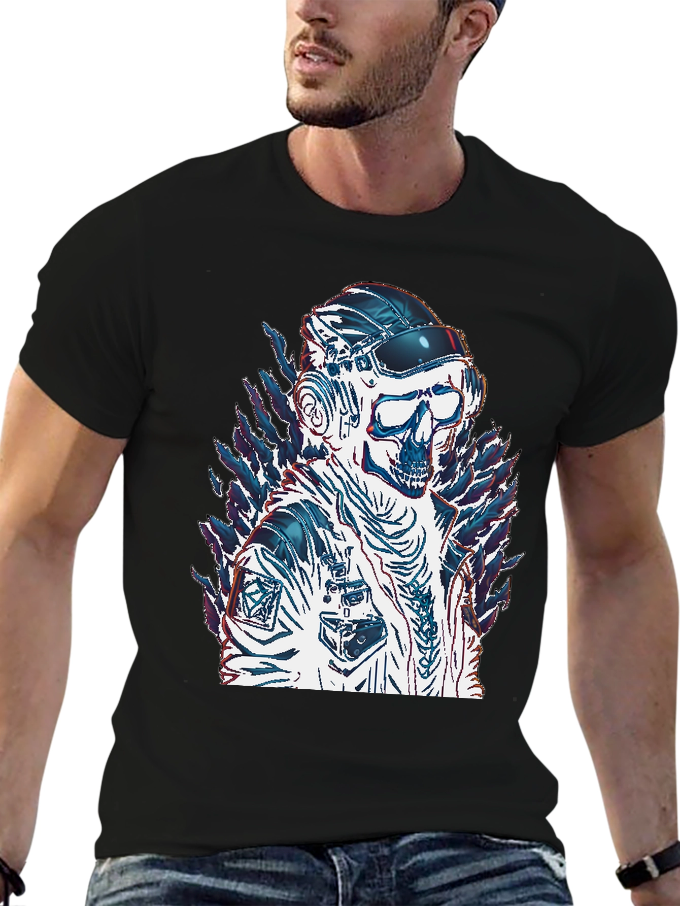Cyberpunk Skull T-Shirt