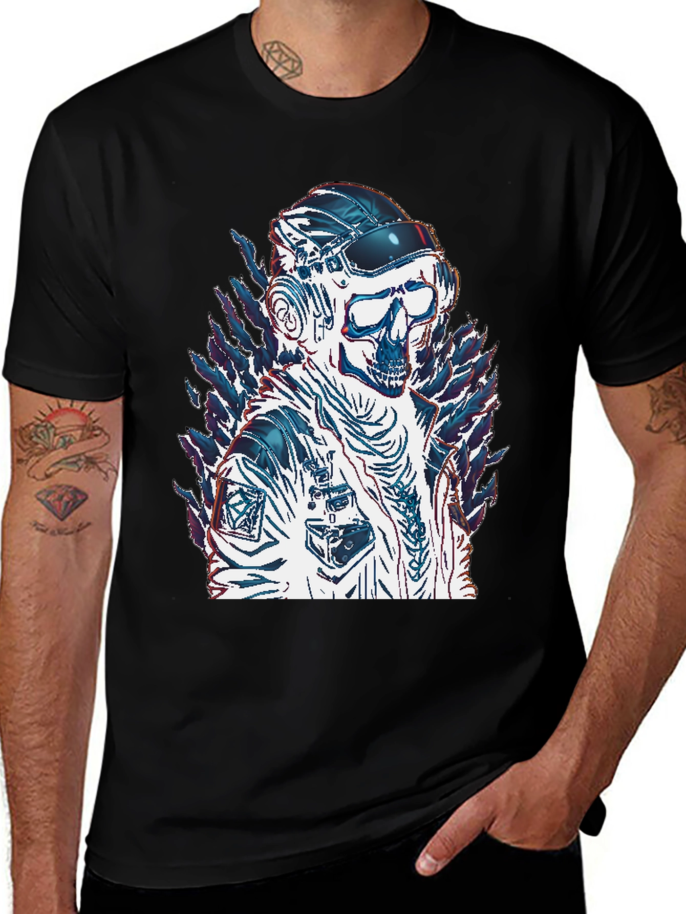 Cyberpunk Skull T-Shirt