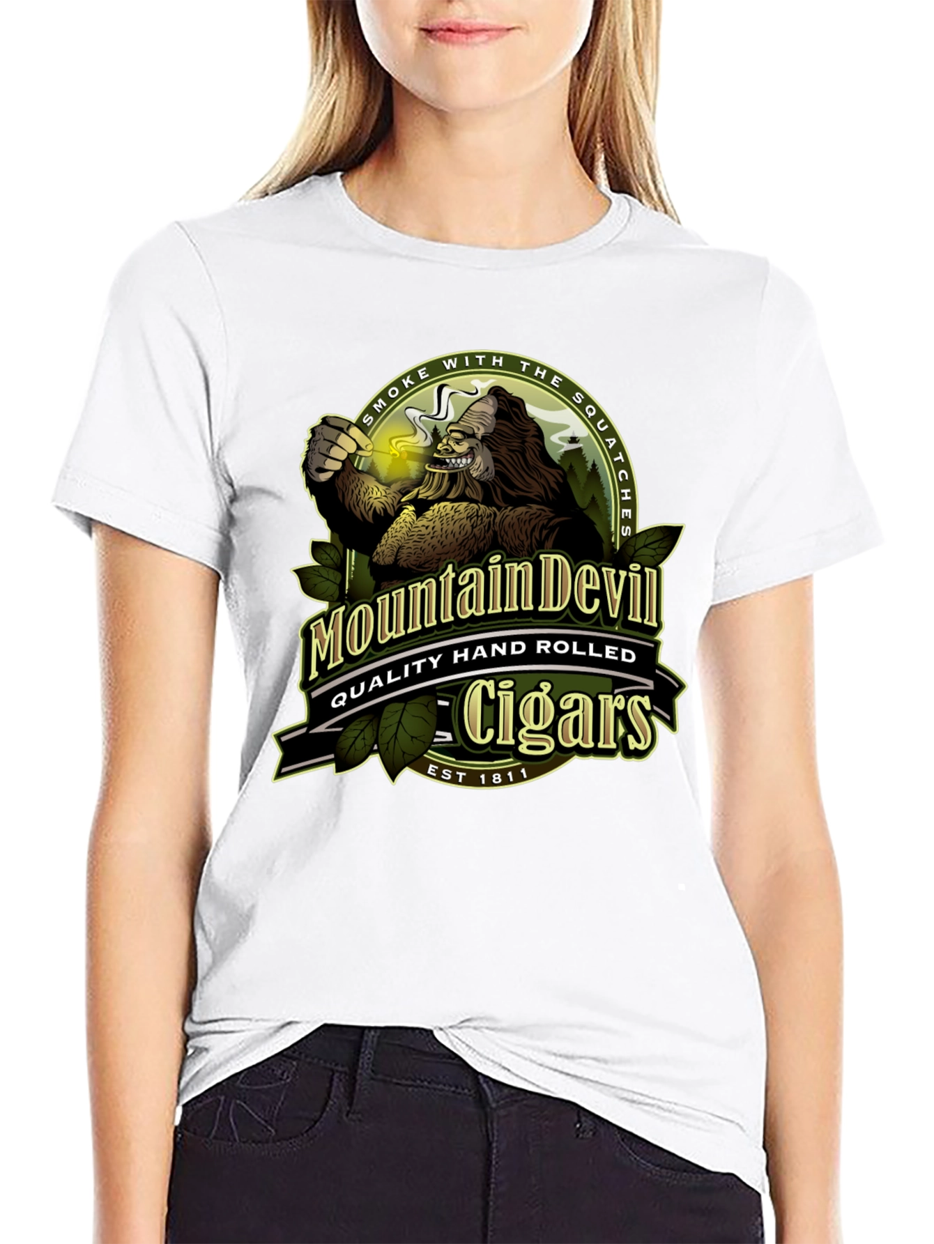 Mountain Devil Cigars T-Shirt - Smoke with the Squatches