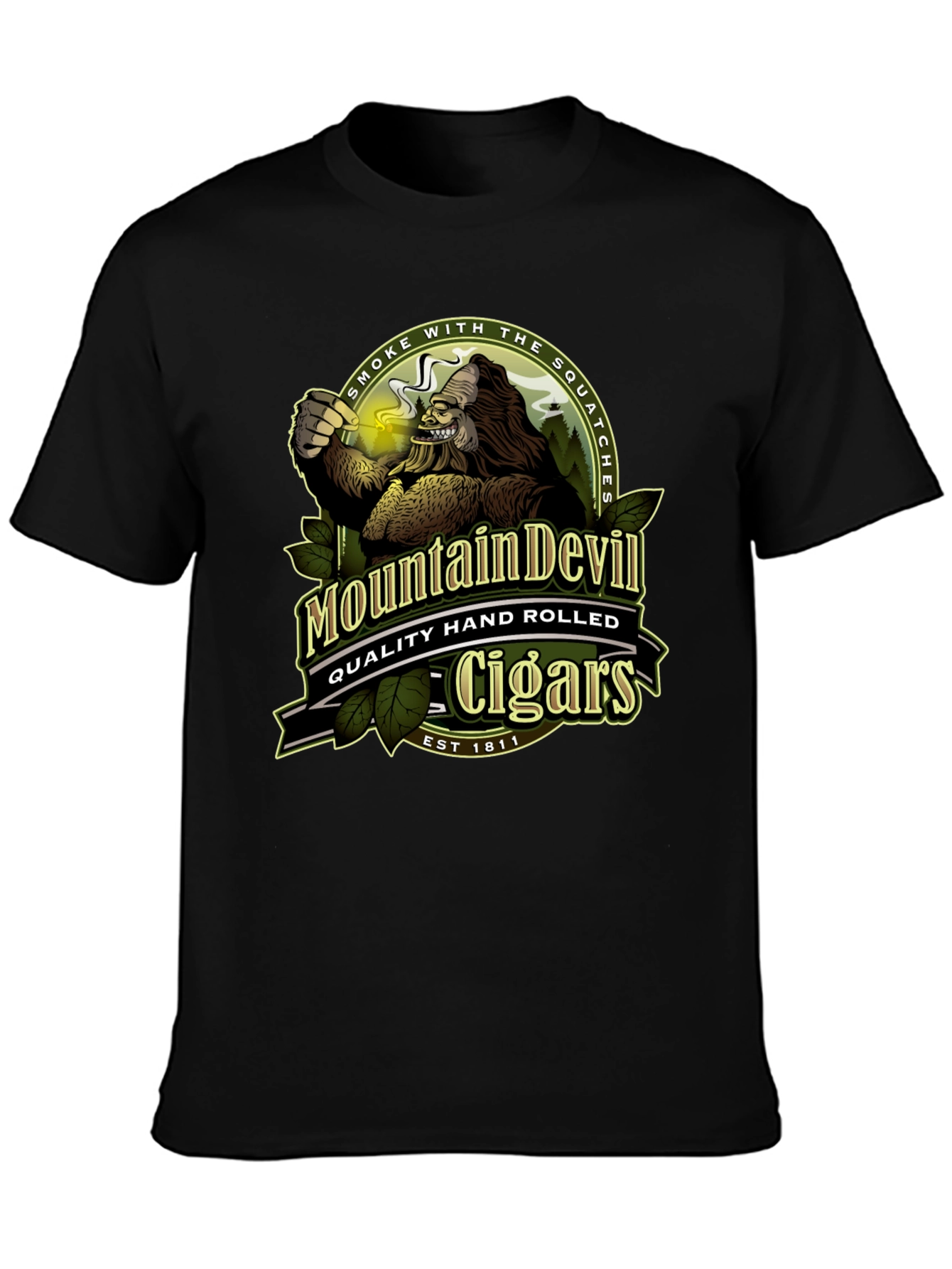 Mountain Devil Cigars T-Shirt - Smoke with the Squatches