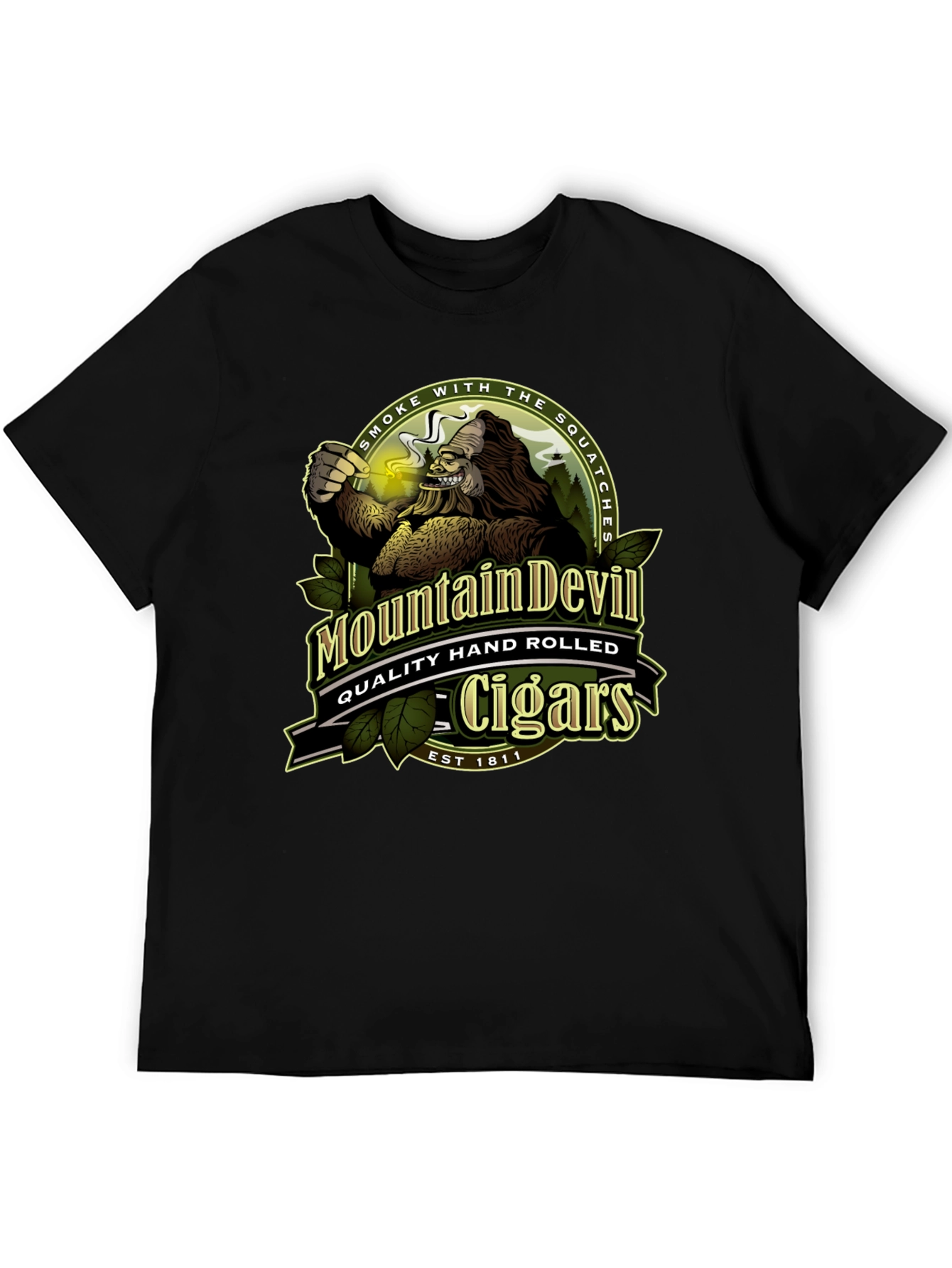 Mountain Devil Cigars T-Shirt - Smoke with the Squatches