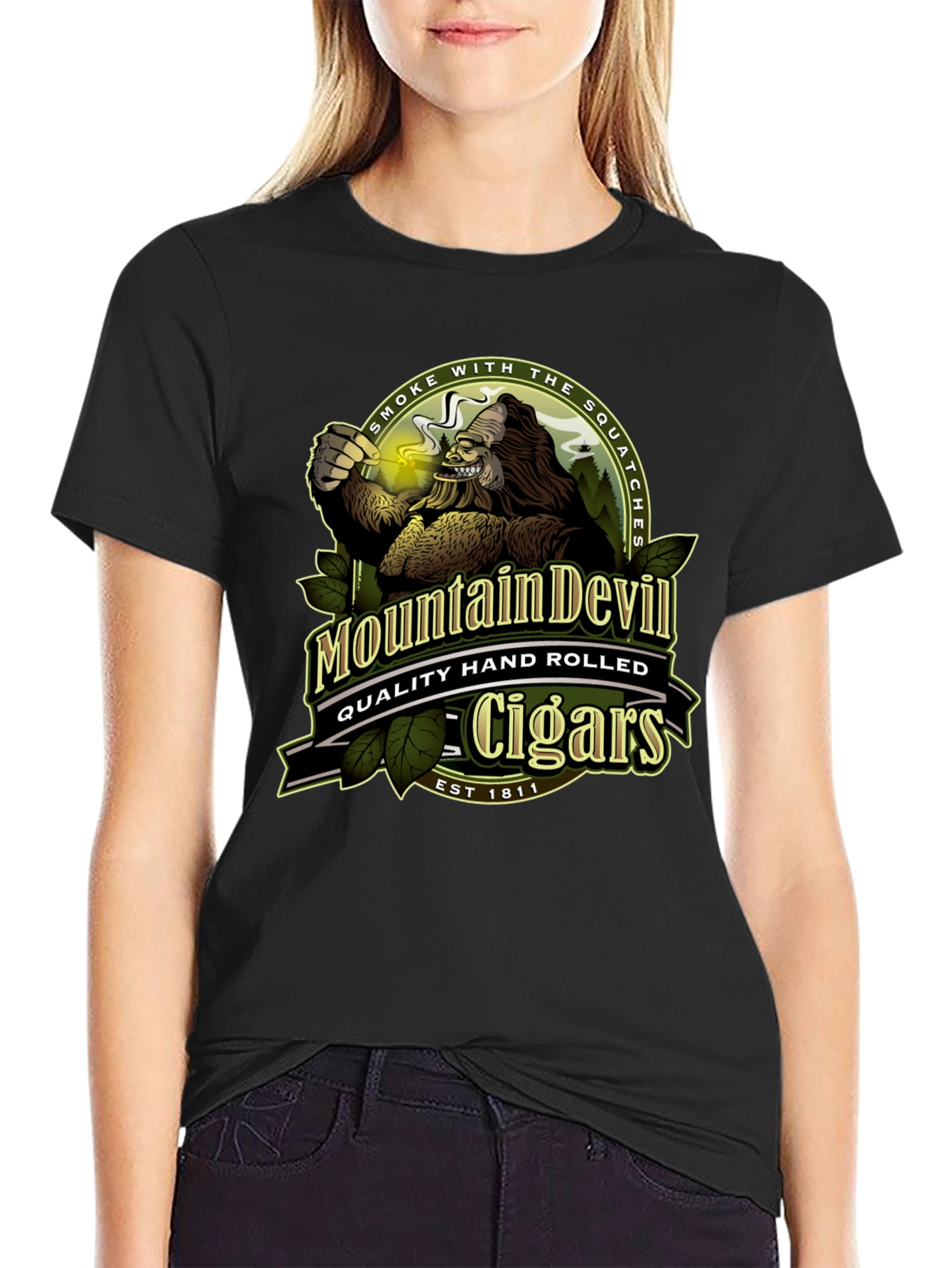Mountain Devil Cigars T-Shirt - Smoke with the Squatches