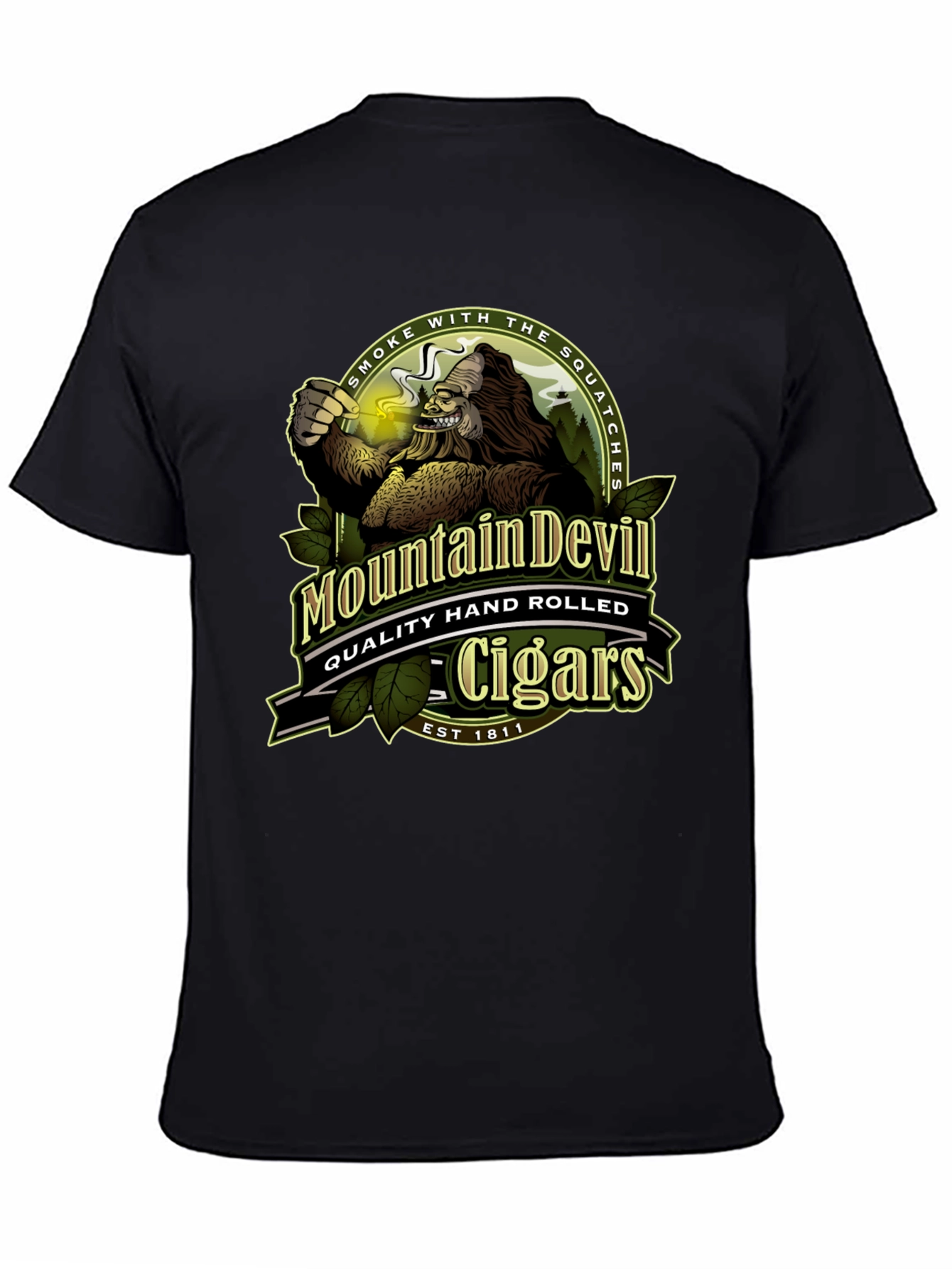 Mountain Devil Cigars T-Shirt - Smoke with the Squatches