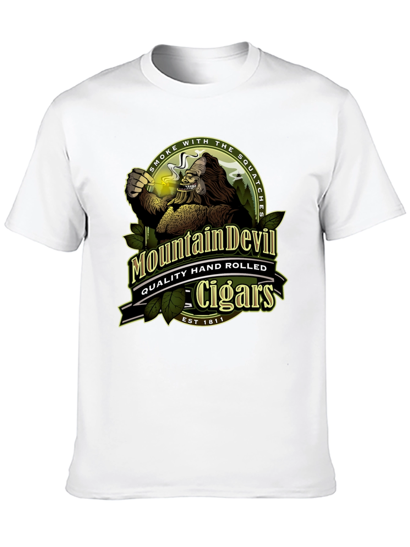 Mountain Devil Cigars T-Shirt - Smoke with the Squatches