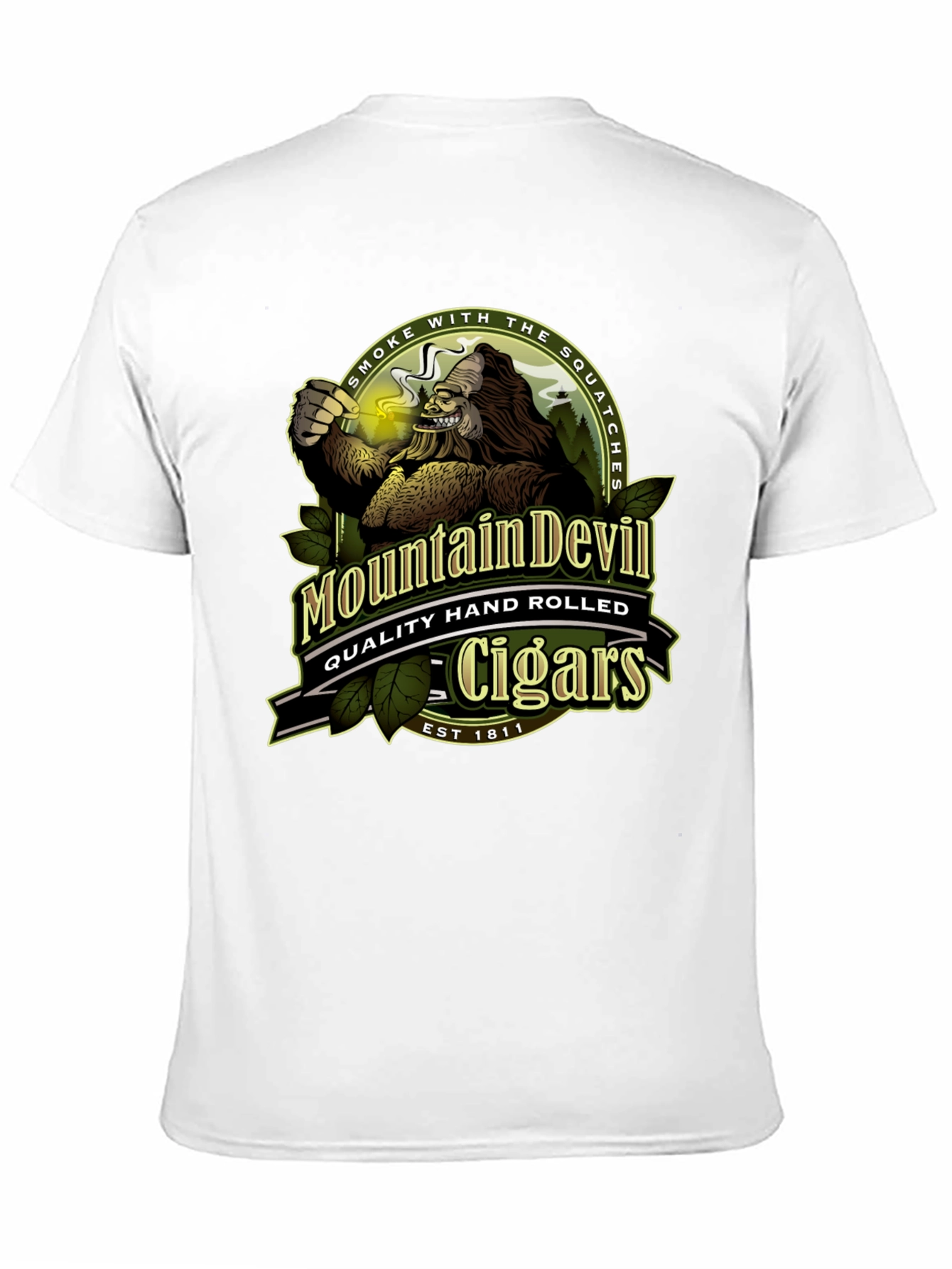 Mountain Devil Cigars T-Shirt - Smoke with the Squatches