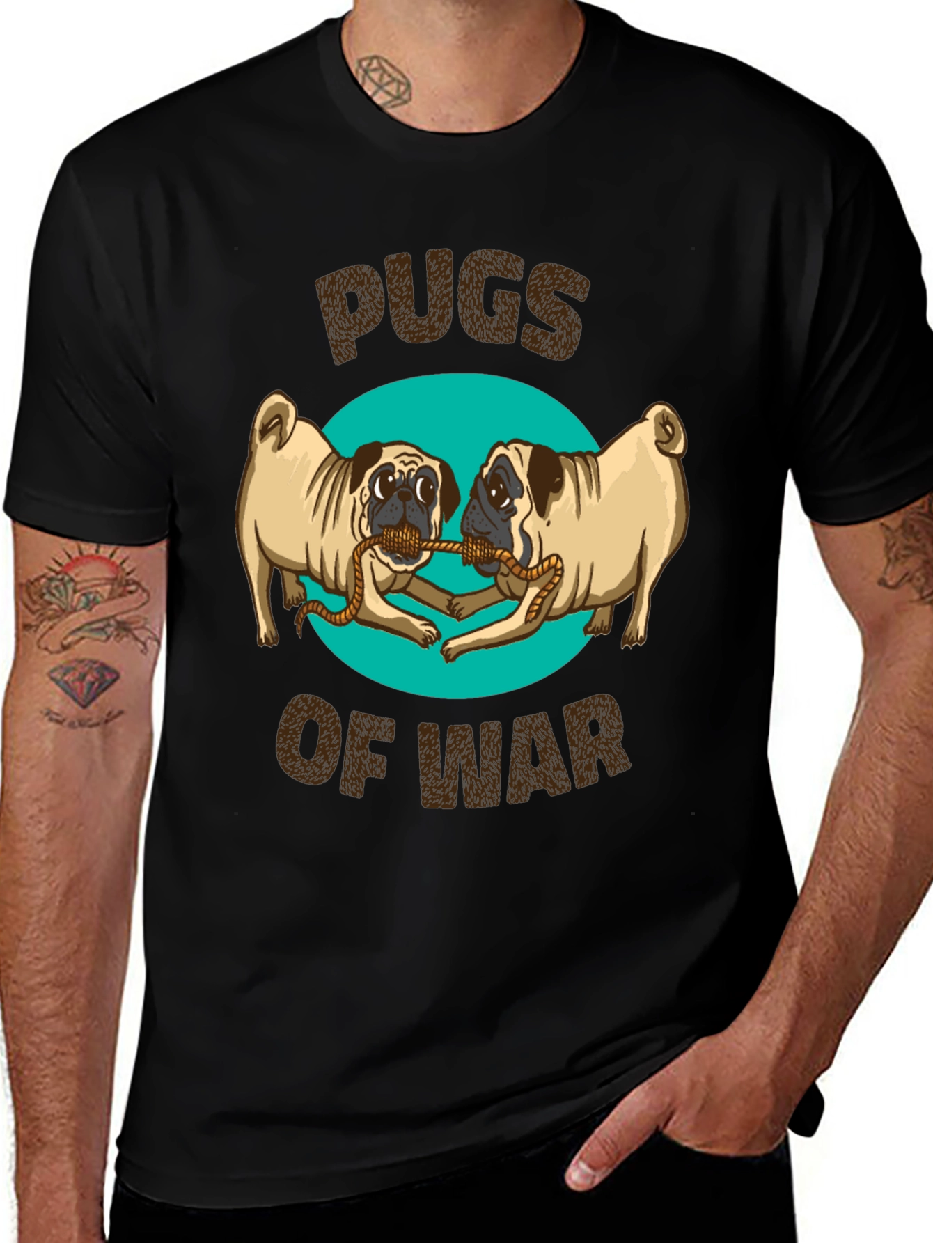 Pugs of War Graphic T-Shirt