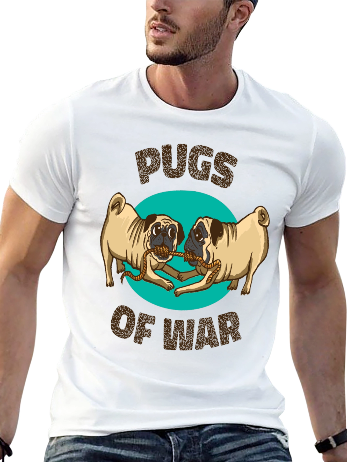 Pugs of War Graphic T-Shirt