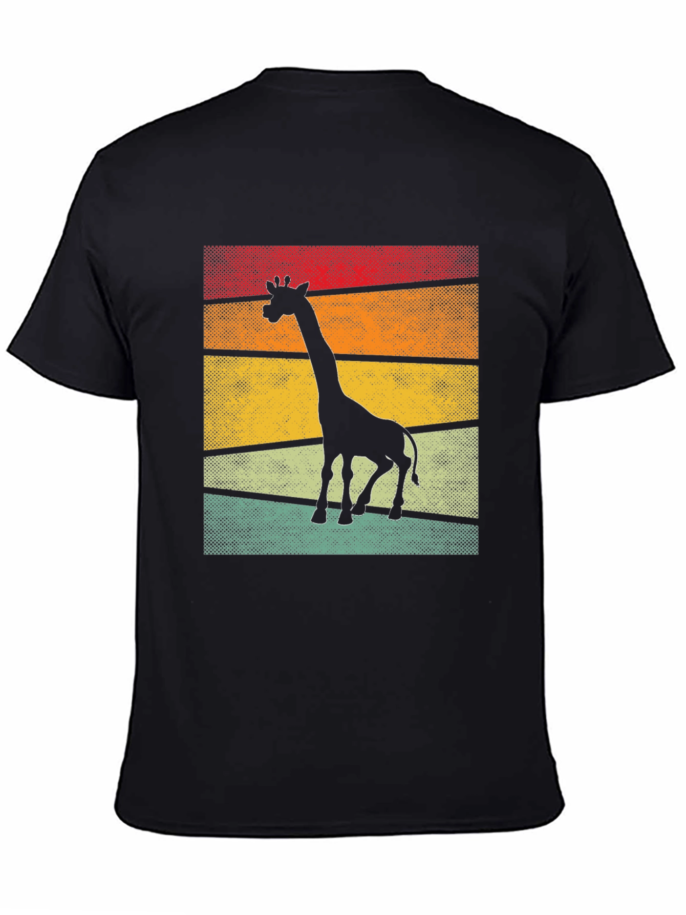 Retro Giraffe Silhouette T-Shirt