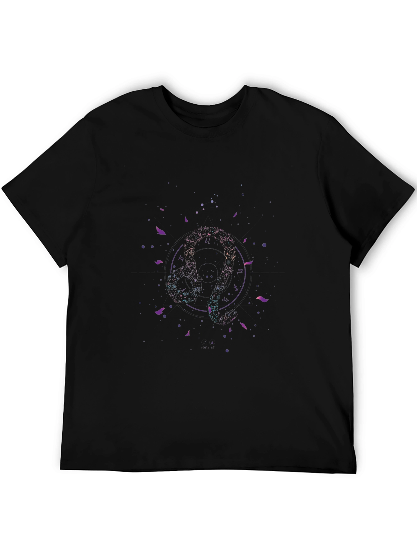 Stylish Black Graphic Print T-Shirt