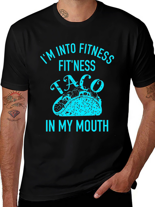 Fitness Taco T-Shirt - Funny Graphic Tee for Food Lovers