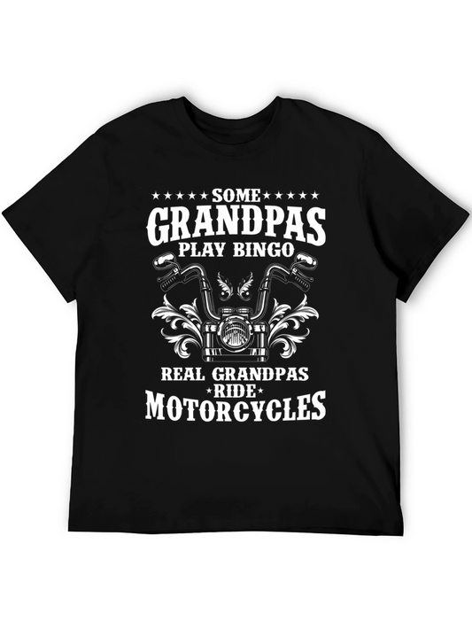 Real Grandpas Ride Motorcycles Graphic Tee