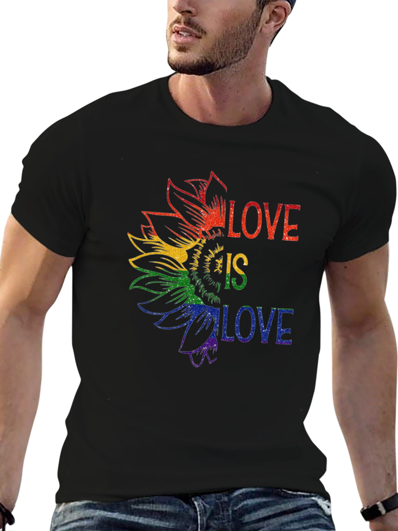 Love is Love Pride Sunflower Tee