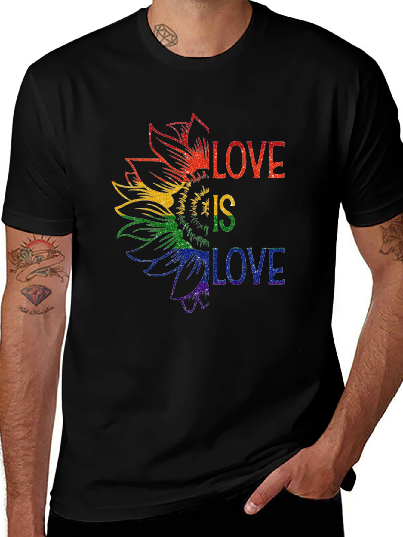 Love is Love Pride Sunflower Tee