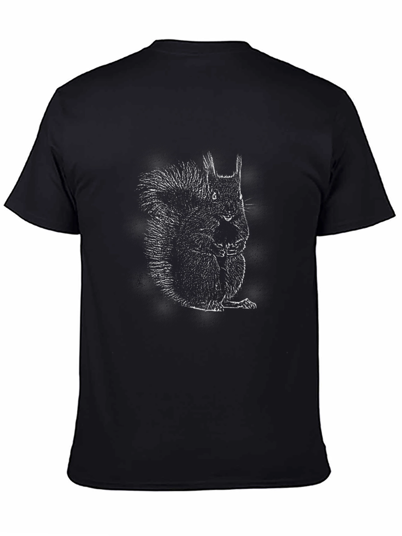 Squirrel Graphic Tee - Classic Black