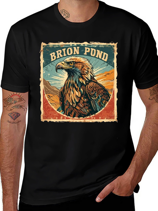 Brion Pond Eagle Graphic Tee - Vintage Style