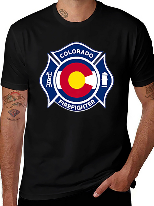 Colorado Firefighter T-Shirt - Black