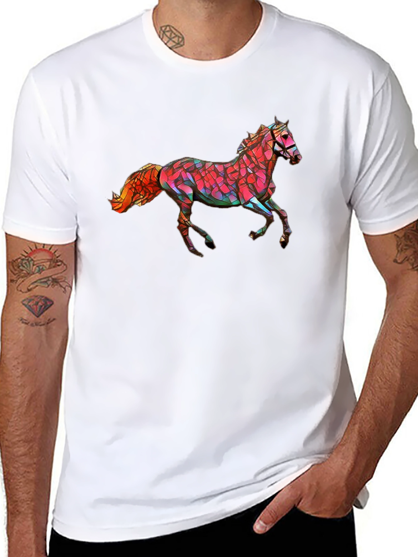 Geometric Horse Graphic Tee