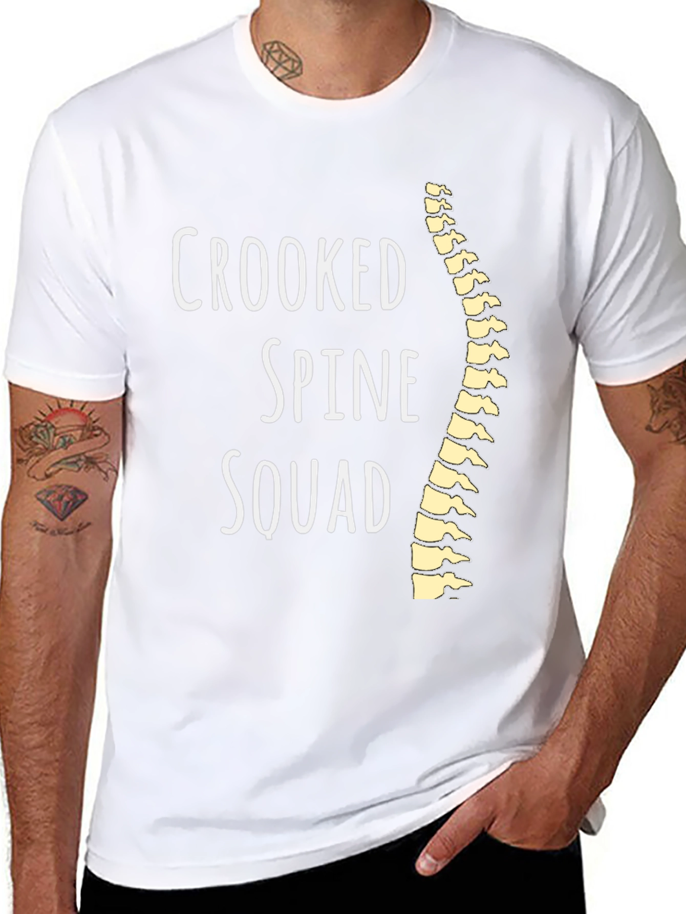 Crooked Spine Squad Graphic T-Shirt