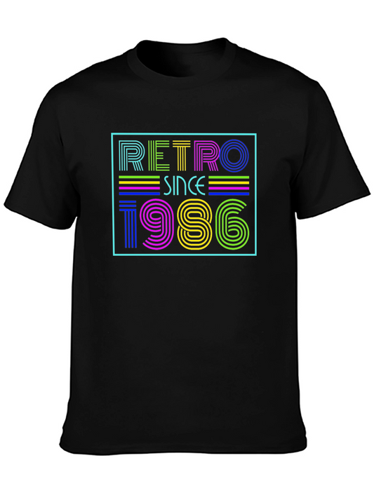 Retro Since 1986 Graphic Tee - Vintage Style T-Shirt