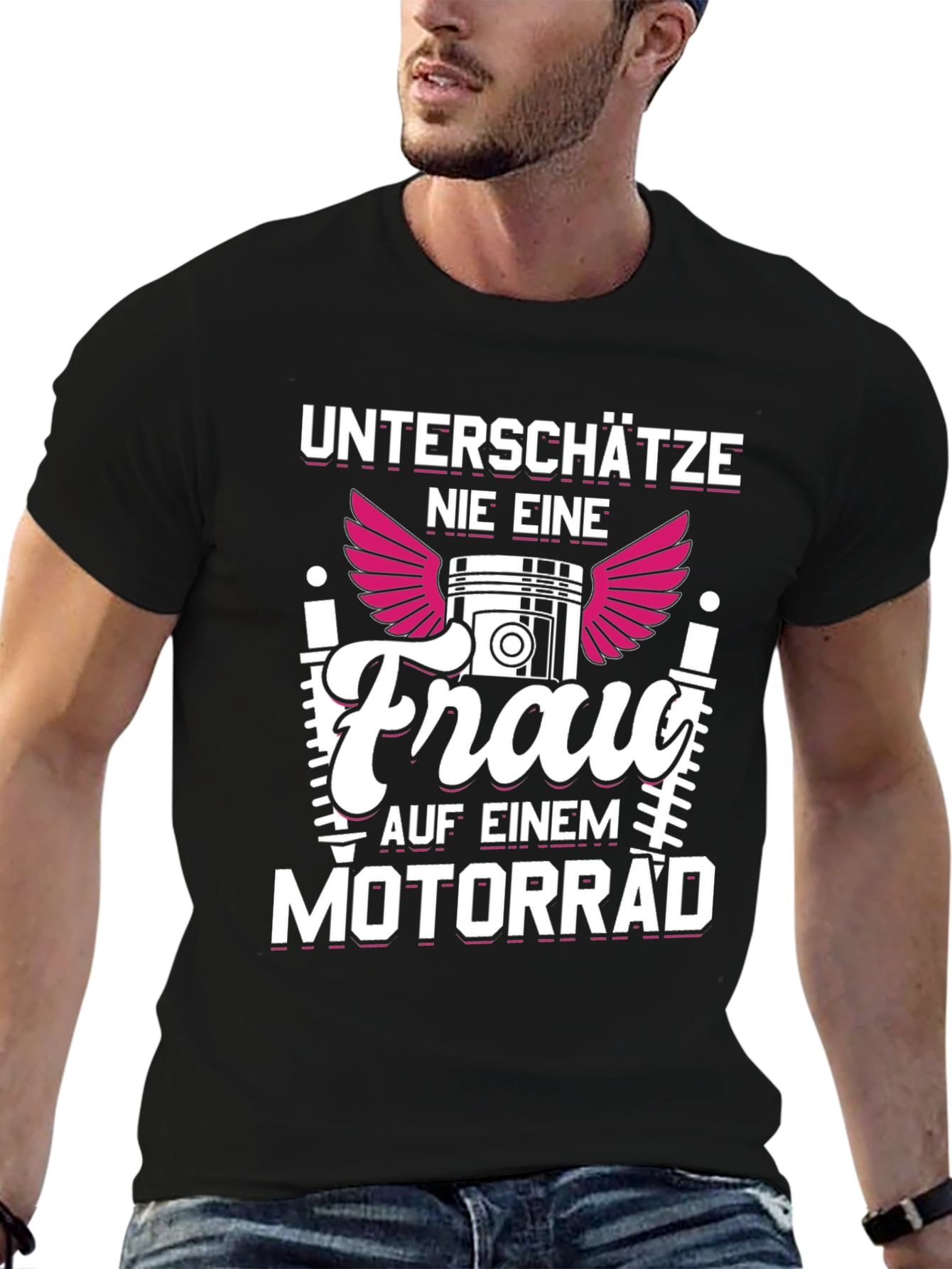 Motorcycle Woman Graphic Tee