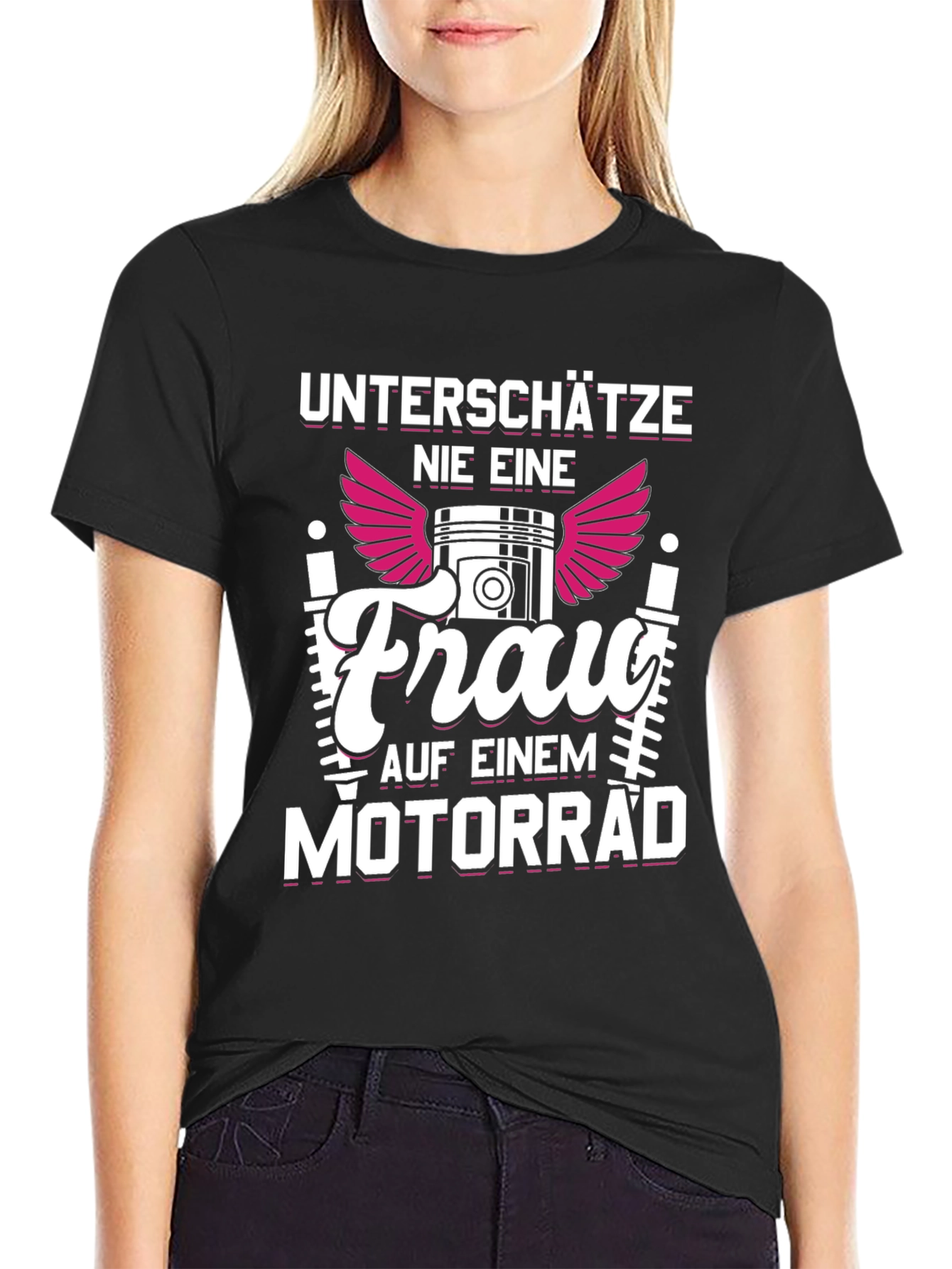 Motorcycle Woman Graphic Tee