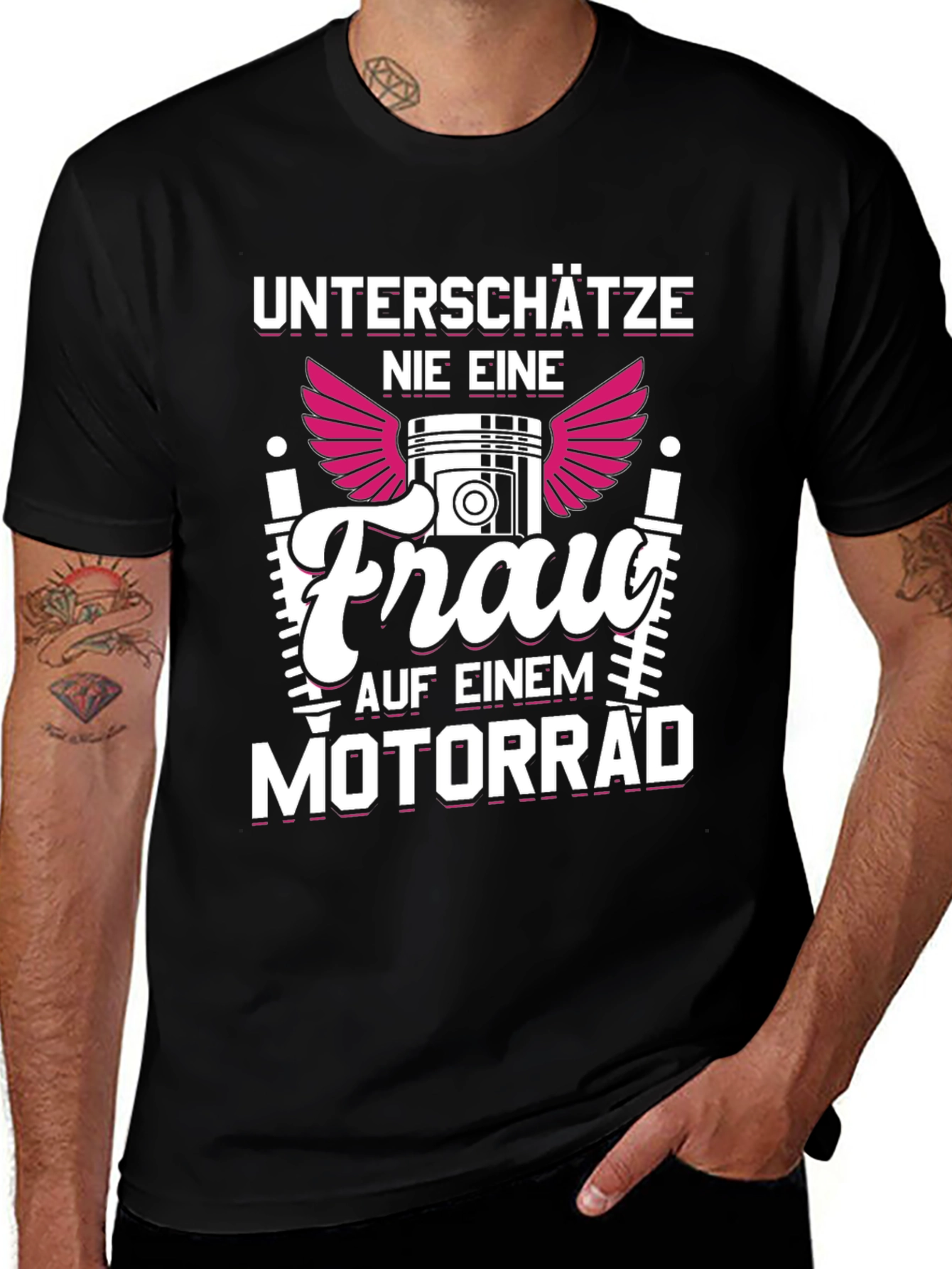 Motorcycle Woman Graphic Tee