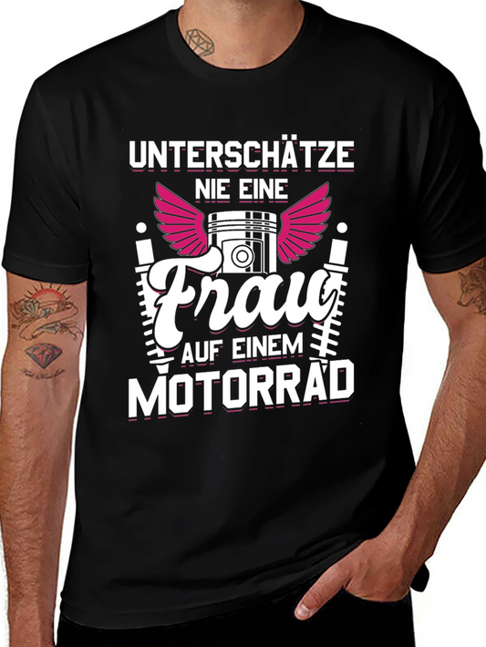 Motorcycle Woman Graphic Tee