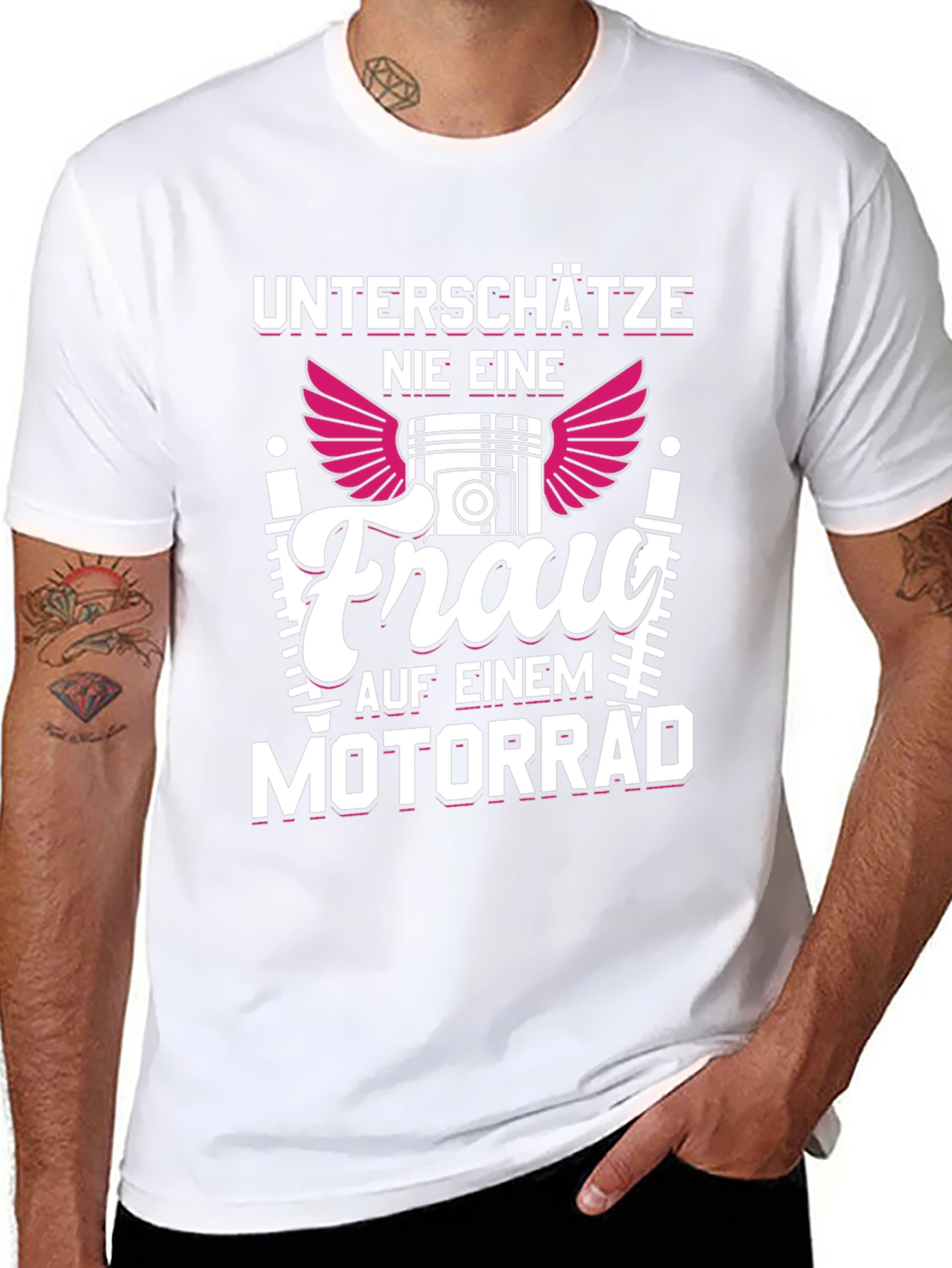 Motorcycle Woman Graphic Tee