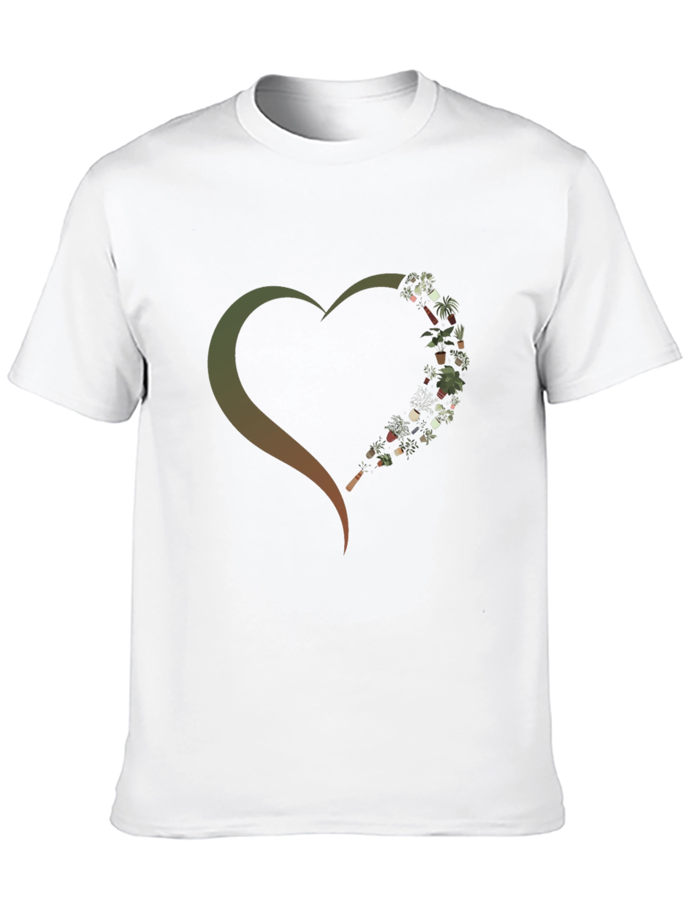 Plant Lover Heart Graphic T-Shirt