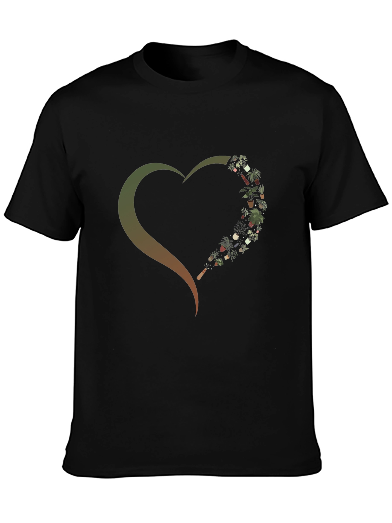 Plant Lover Heart Graphic T-Shirt
