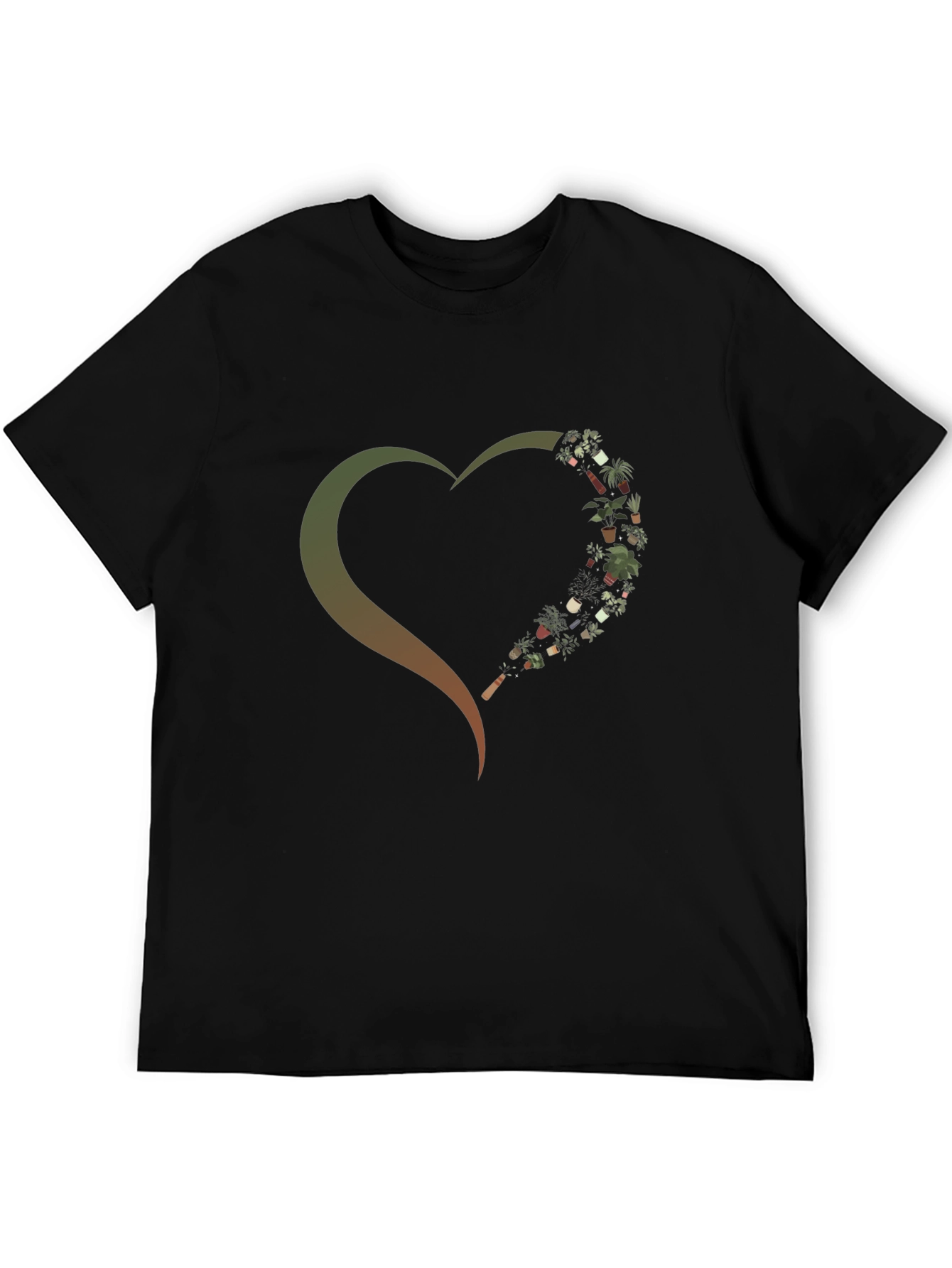 Plant Lover Heart Graphic T-Shirt