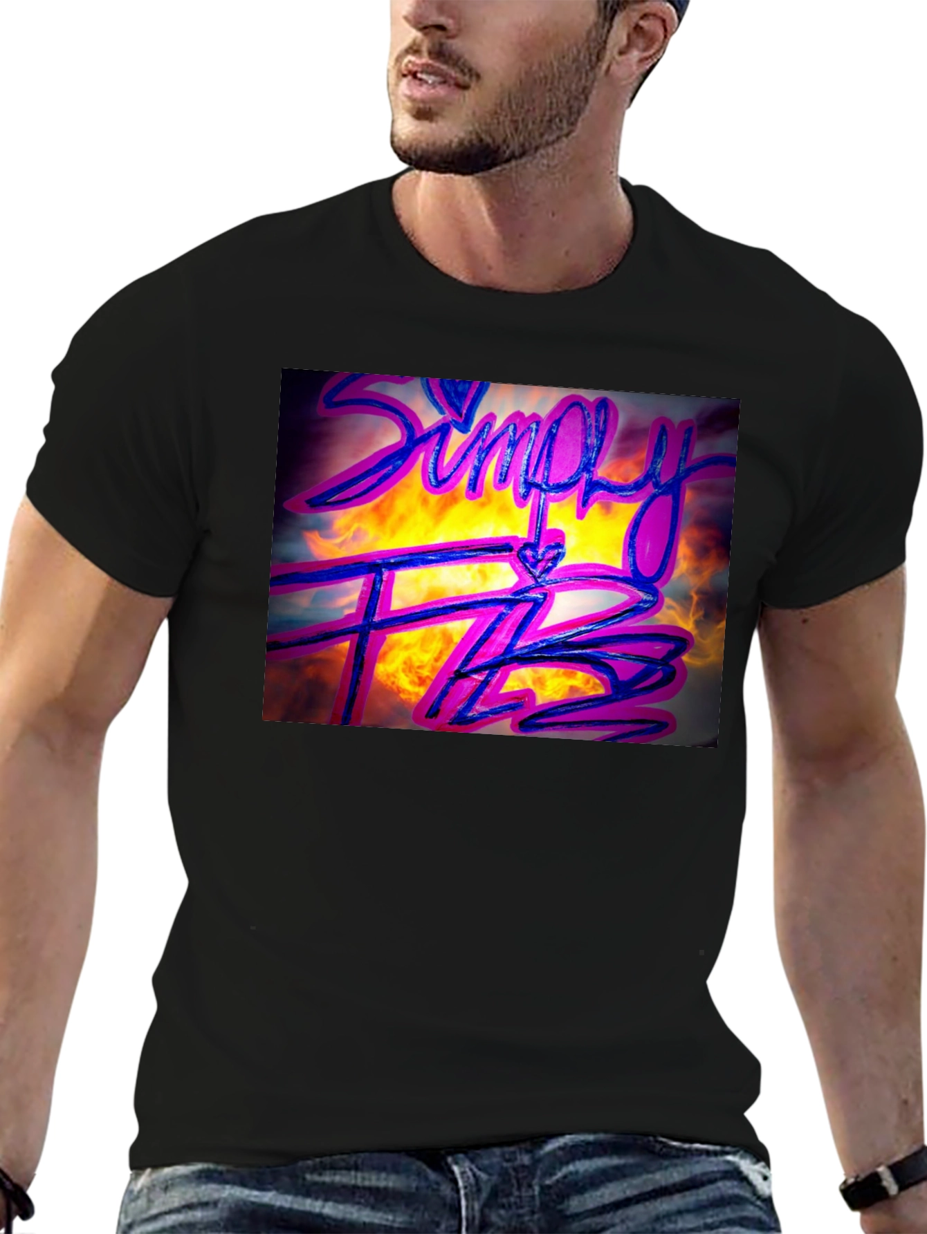 Simply Flyz Black Graphic Tee