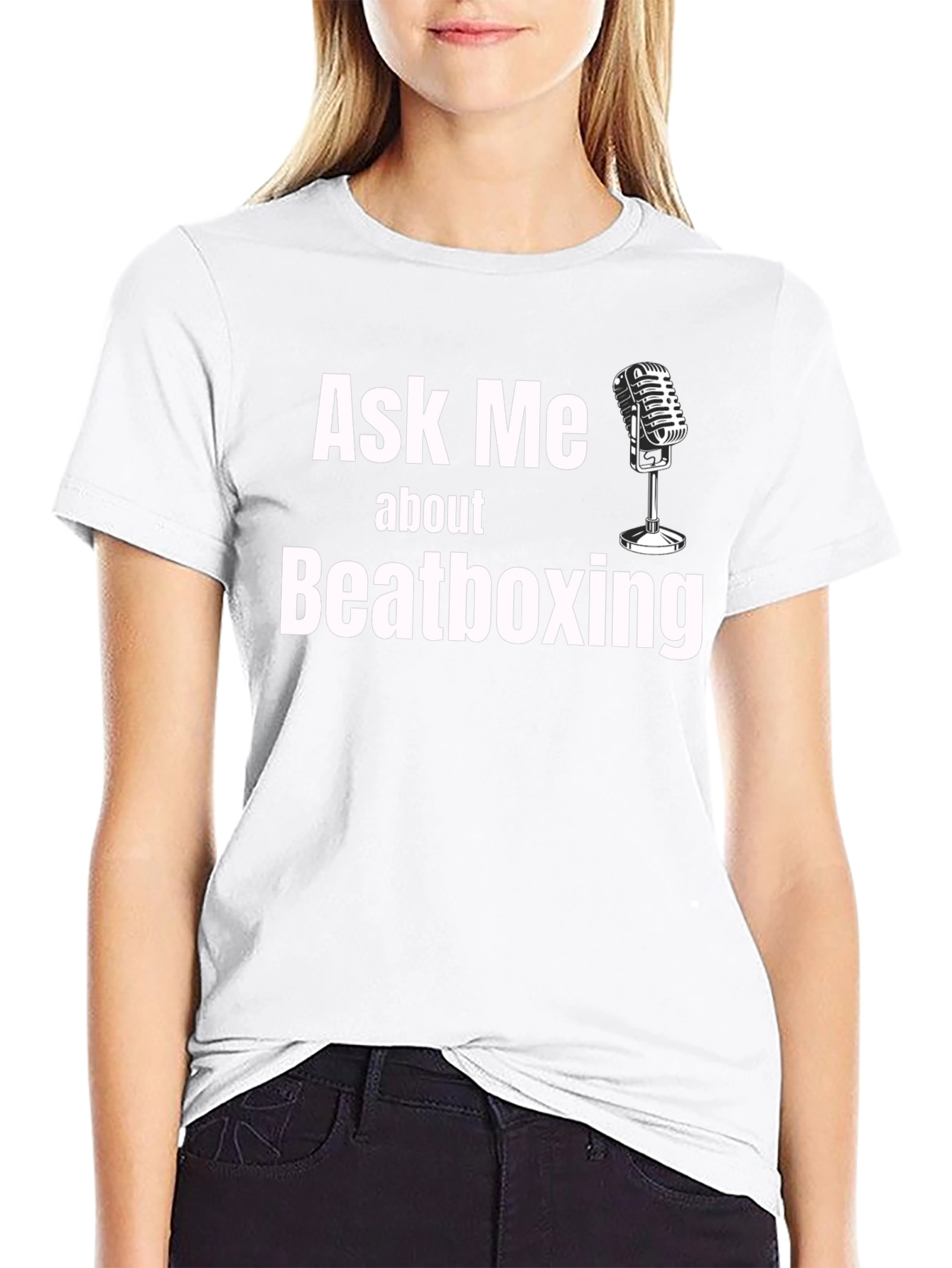 Ask Me About Beatboxing Black T-Shirt