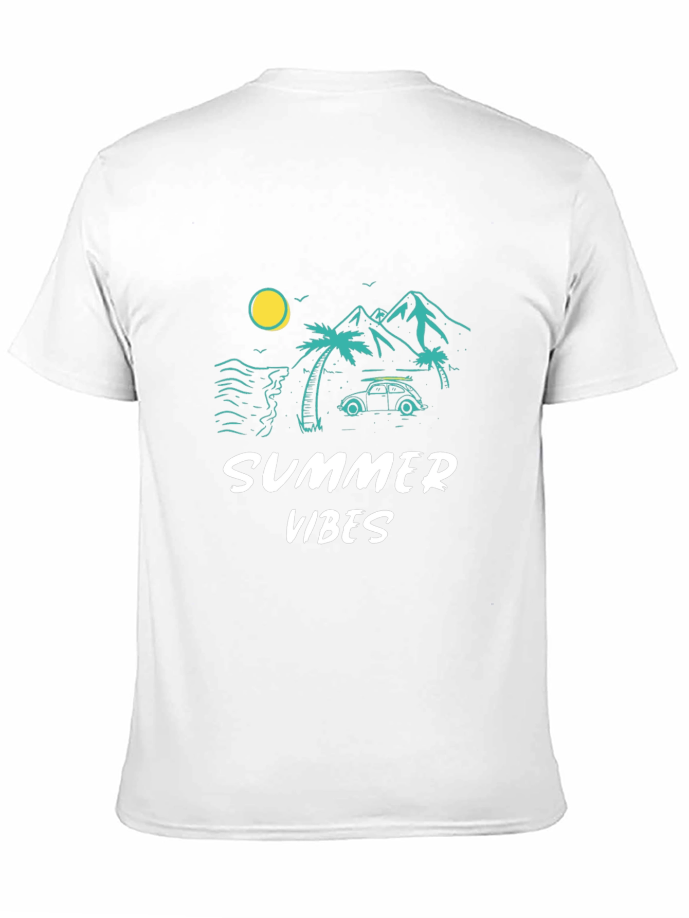 Summer Vibes Graphic T-Shirt - Black