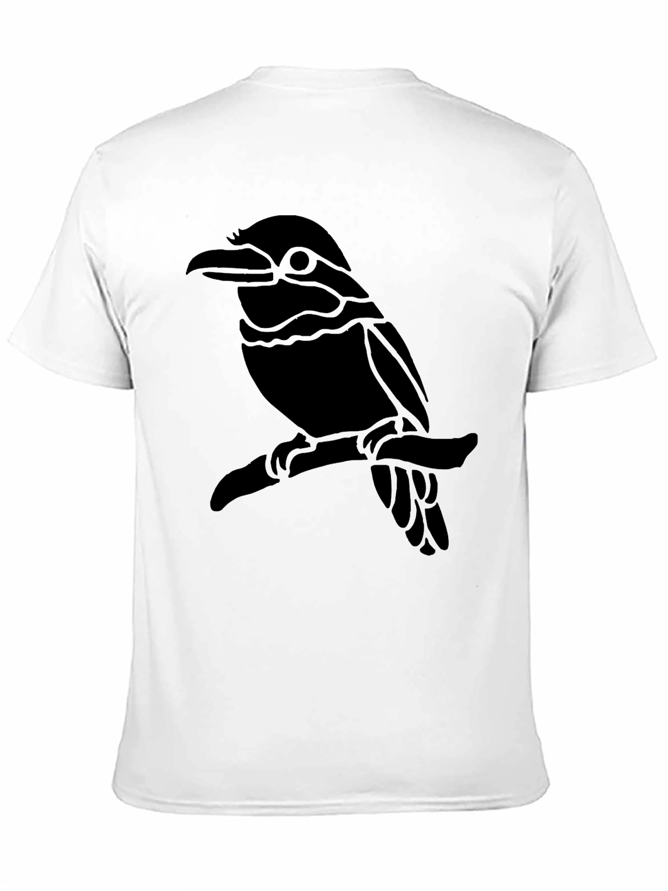 Bird Graphic Black T-Shirt - Casual Style