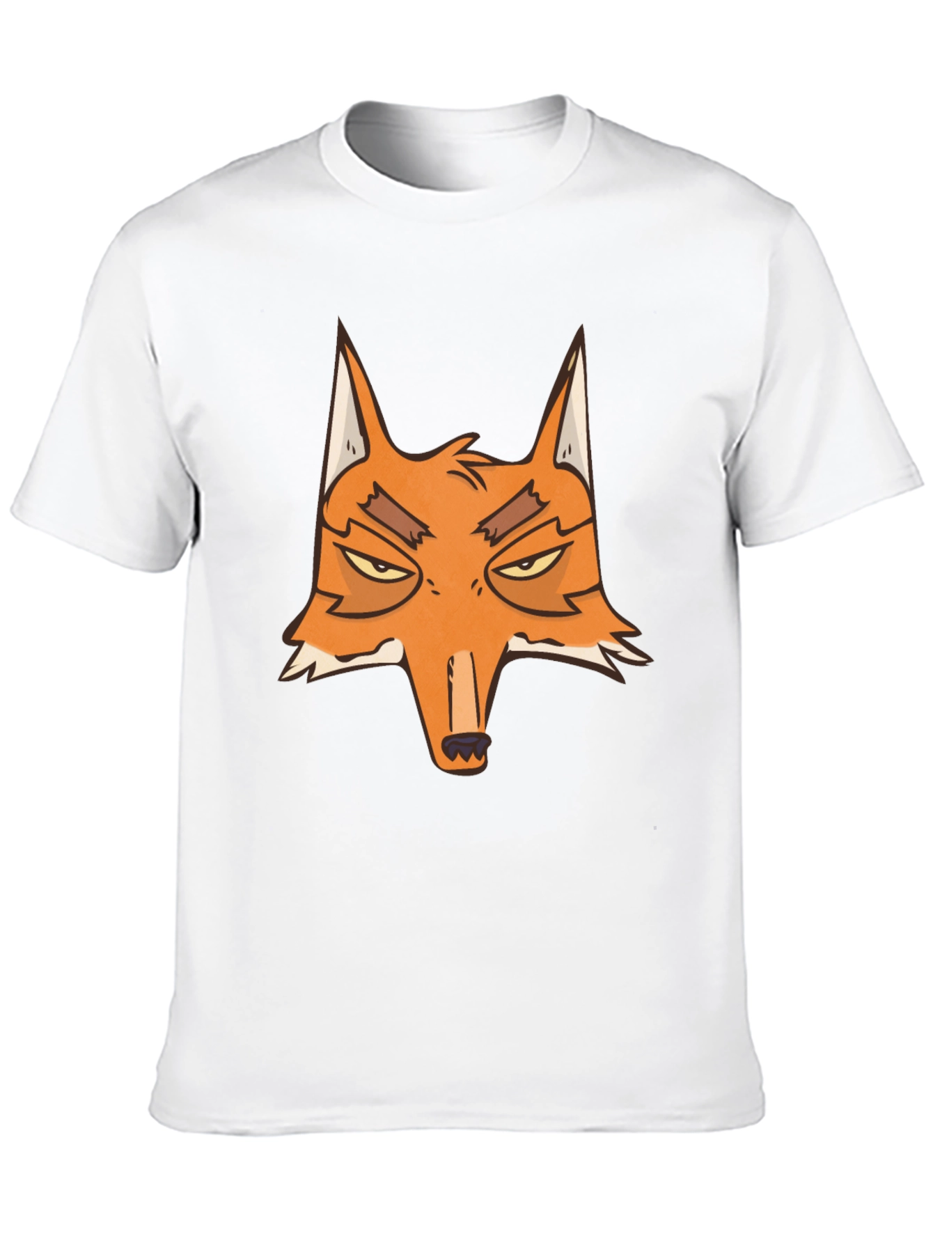 Fox Graphic Tee - Black Cotton Blend Casual Top