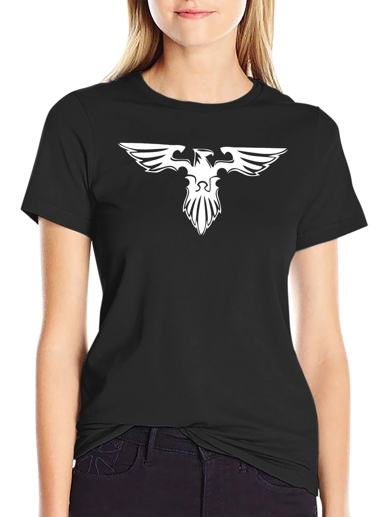 Black T-Shirt with Phoenix Graphic
