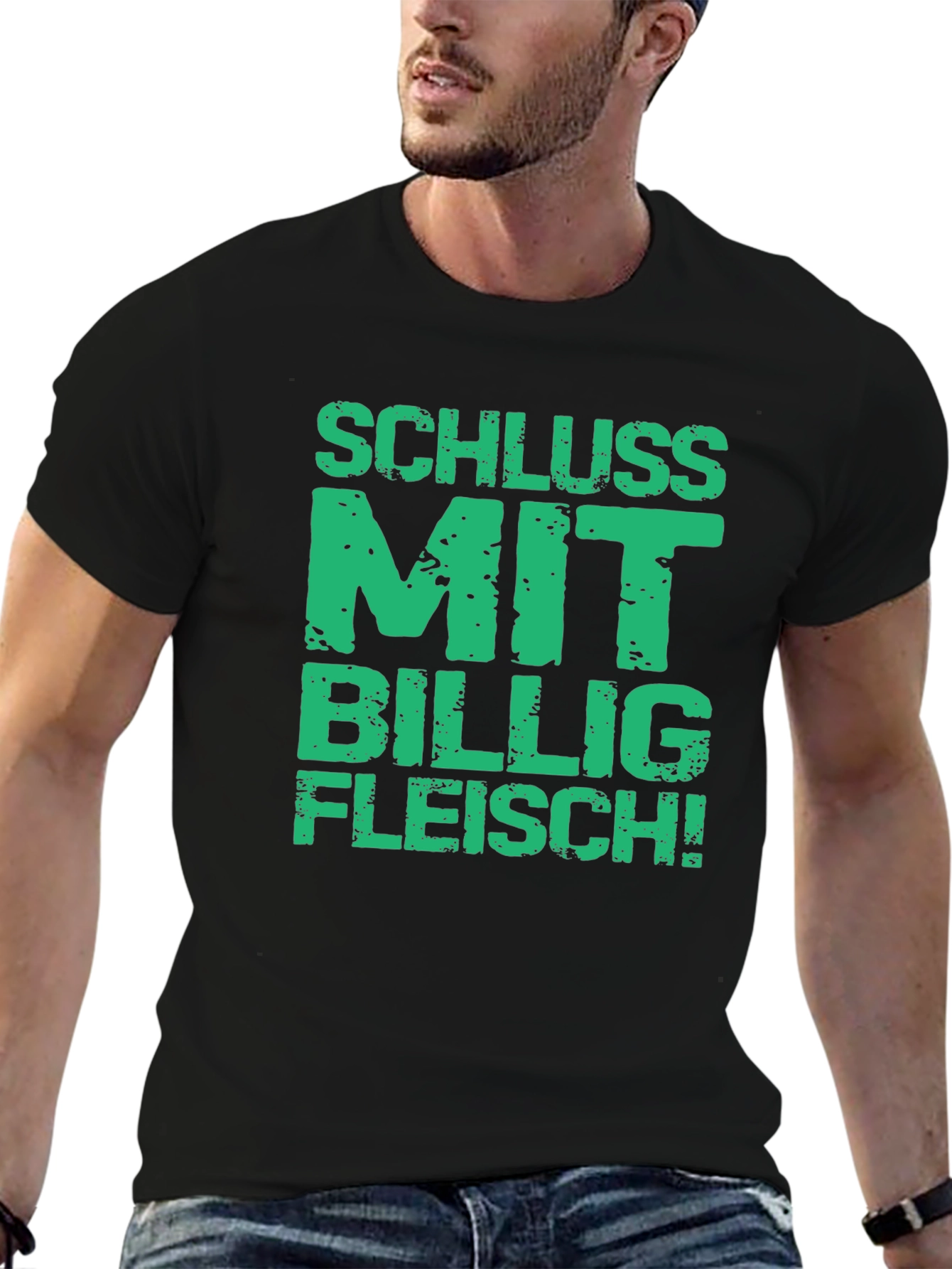 Statement T-Shirt - Schluss Mit Billig Fleisch!