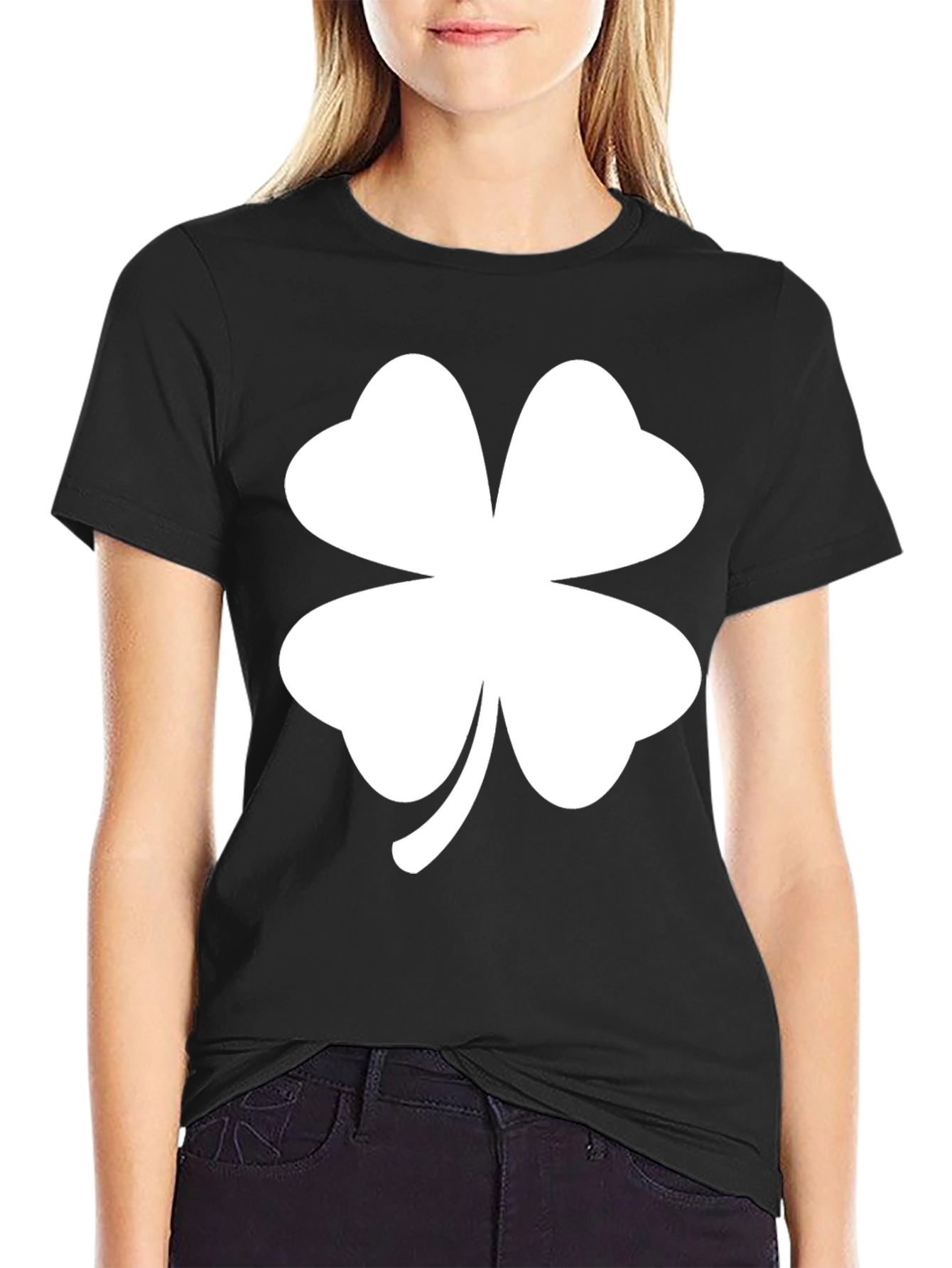 St. Patricks Day Shamrock T-Shirt - Black