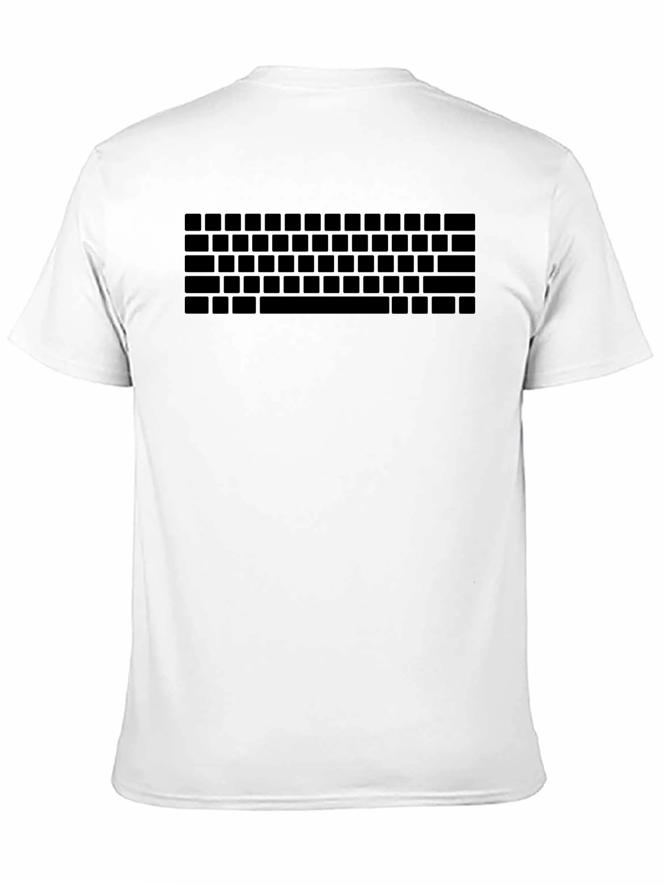 Keyboard Graphic Tee - Black Cotton T-Shirt