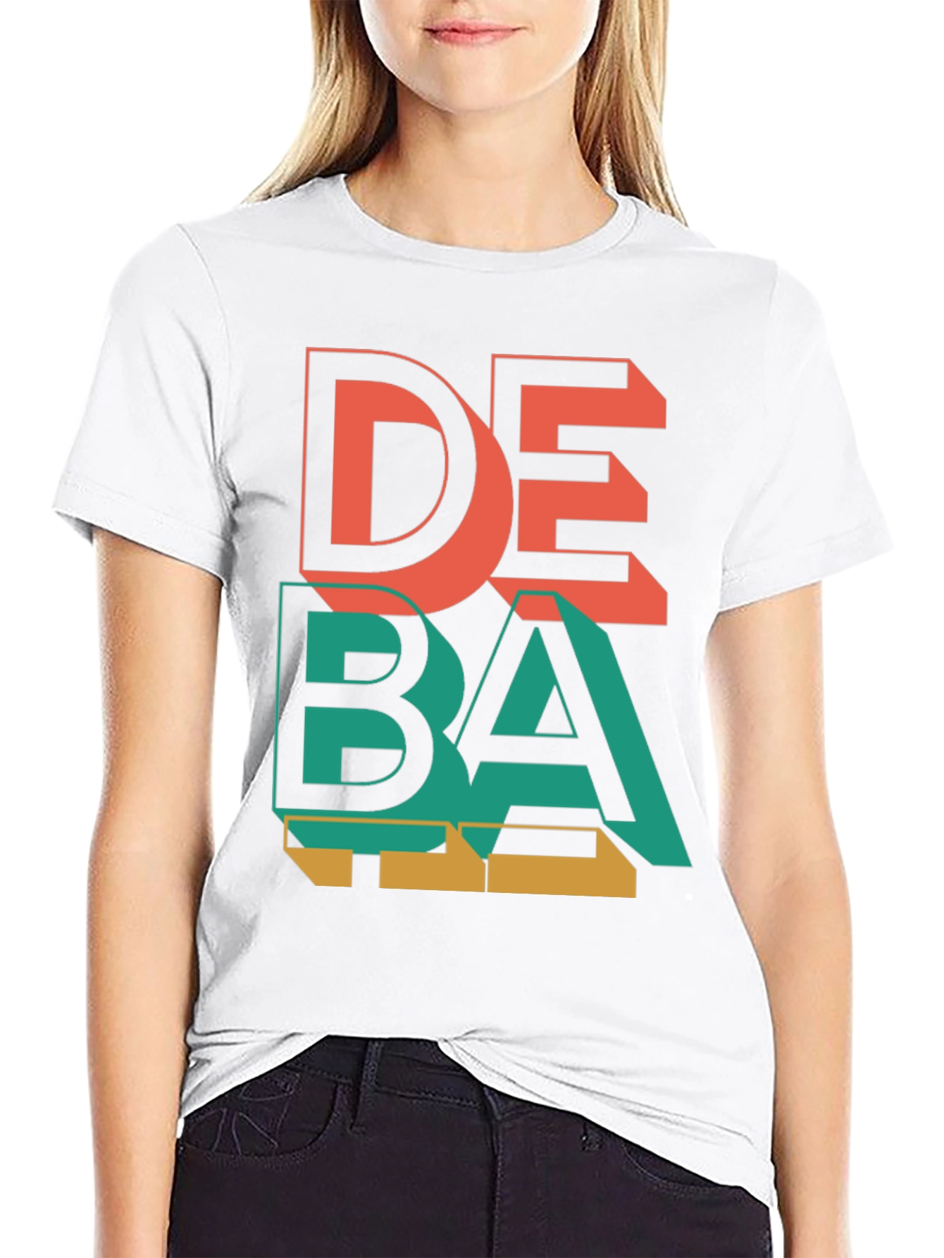 Stylish DEBA Graphic Tee - Modern Streetwear