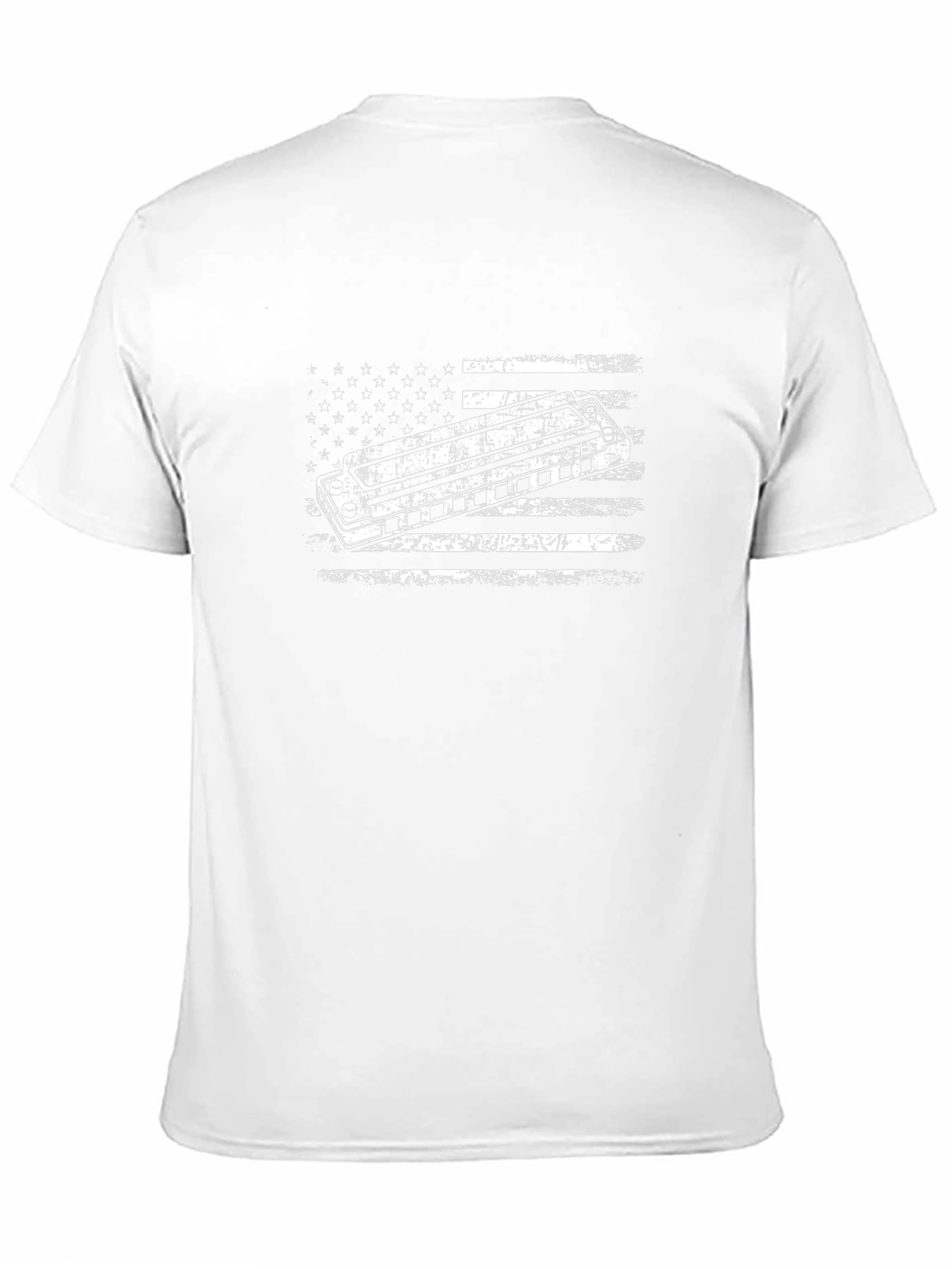 American Flag Harmonica T-Shirt
