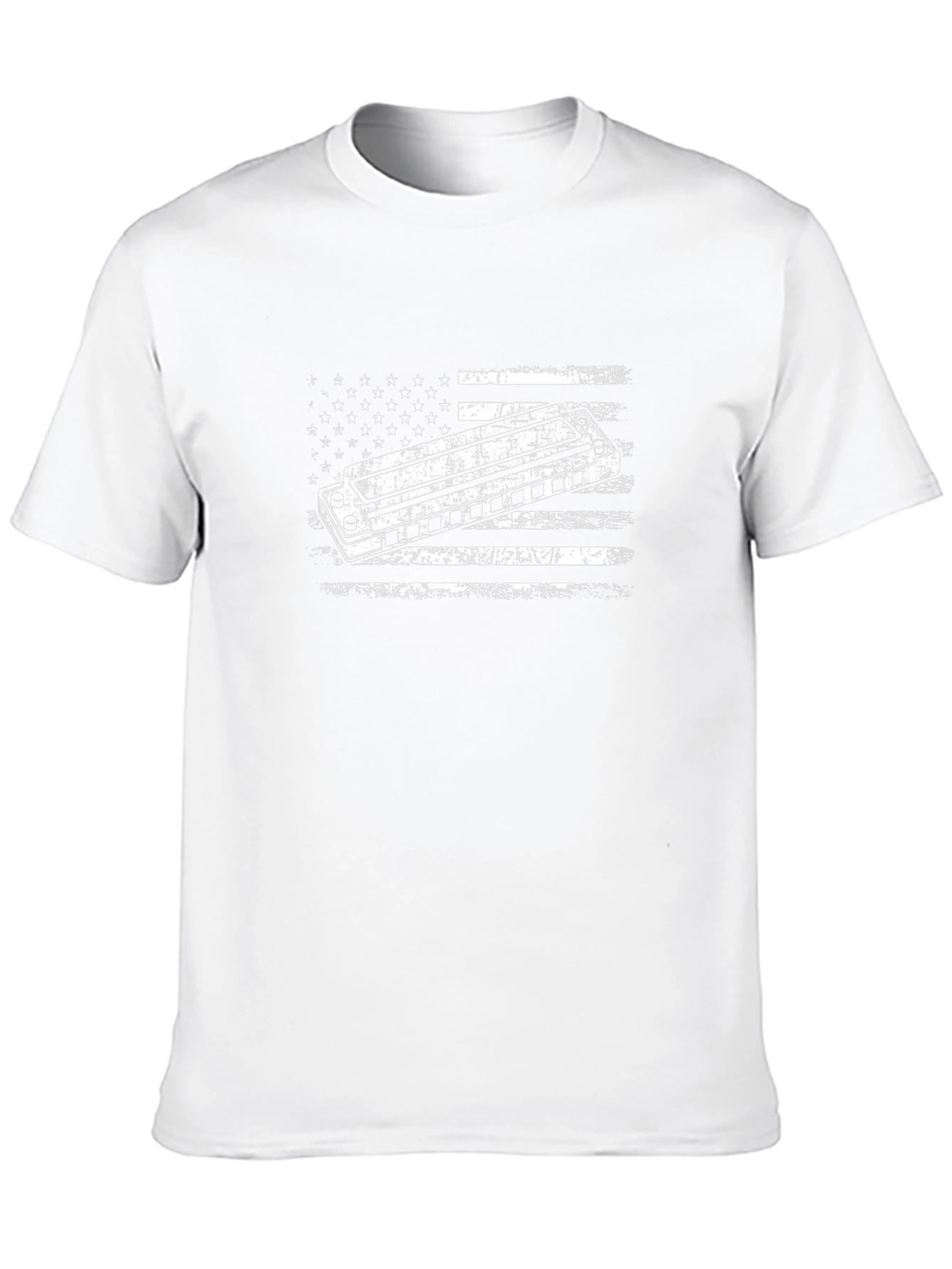American Flag Harmonica T-Shirt