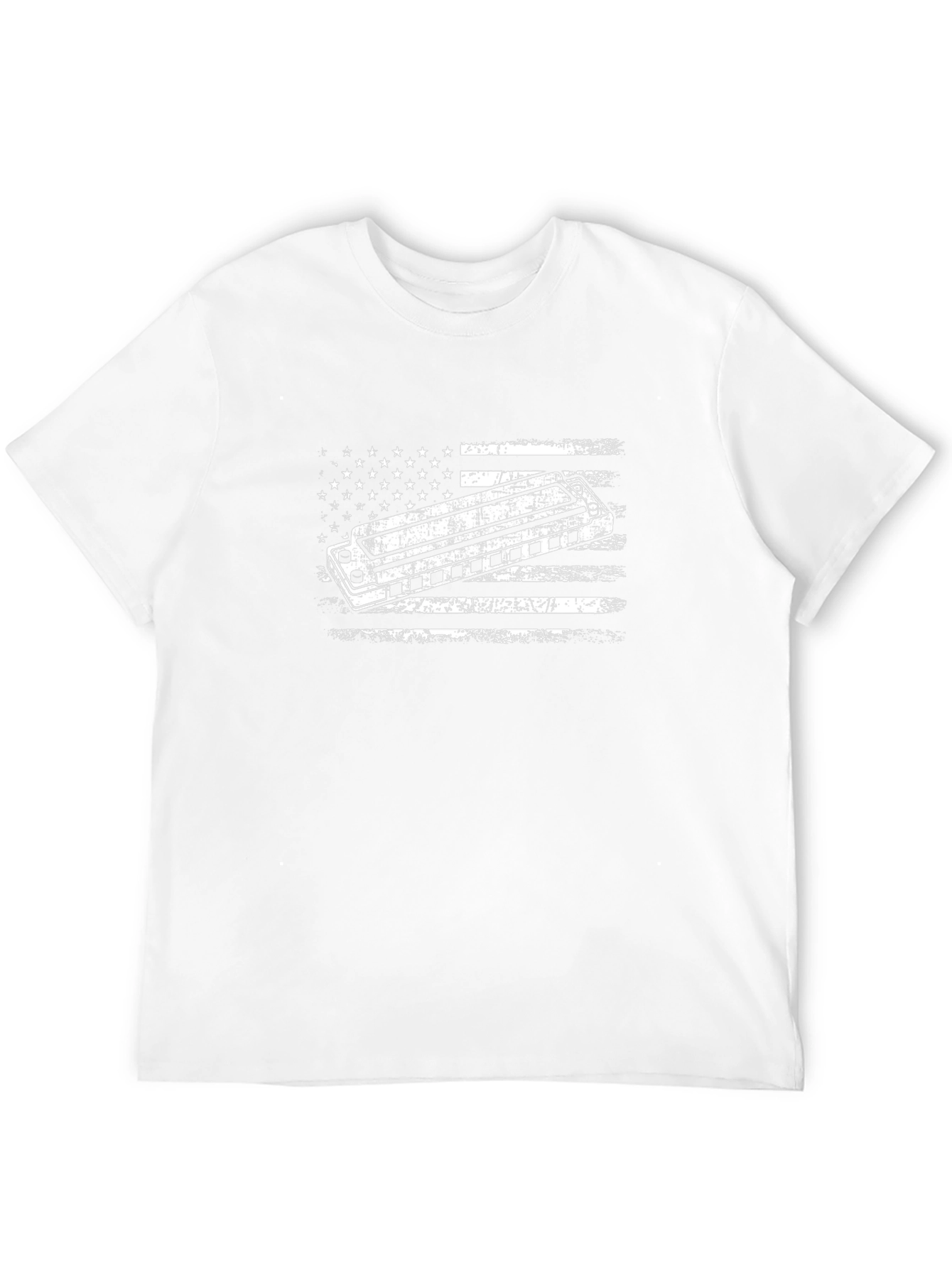 American Flag Harmonica T-Shirt