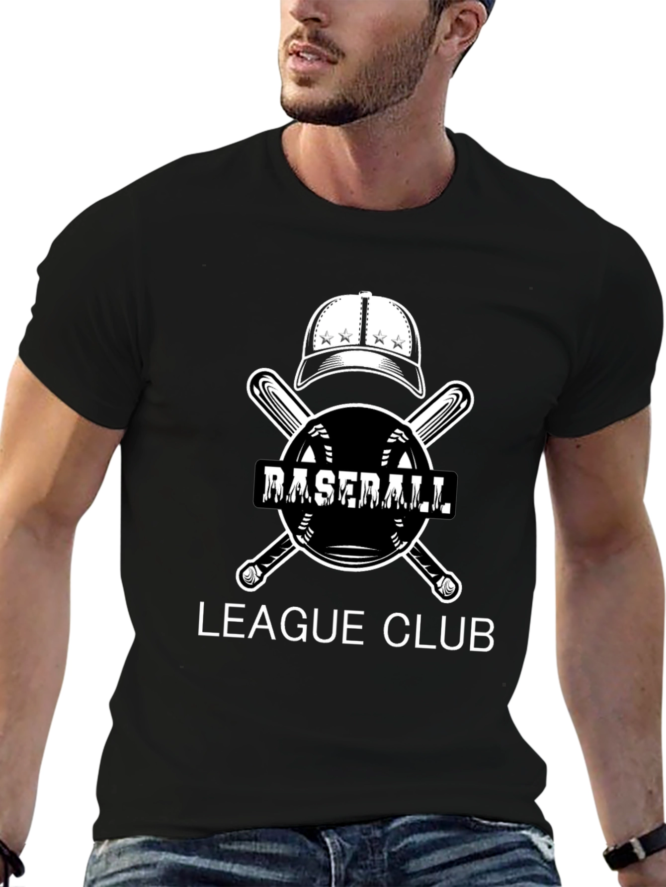 Baseball League Club T-Shirt - Graphic Tee