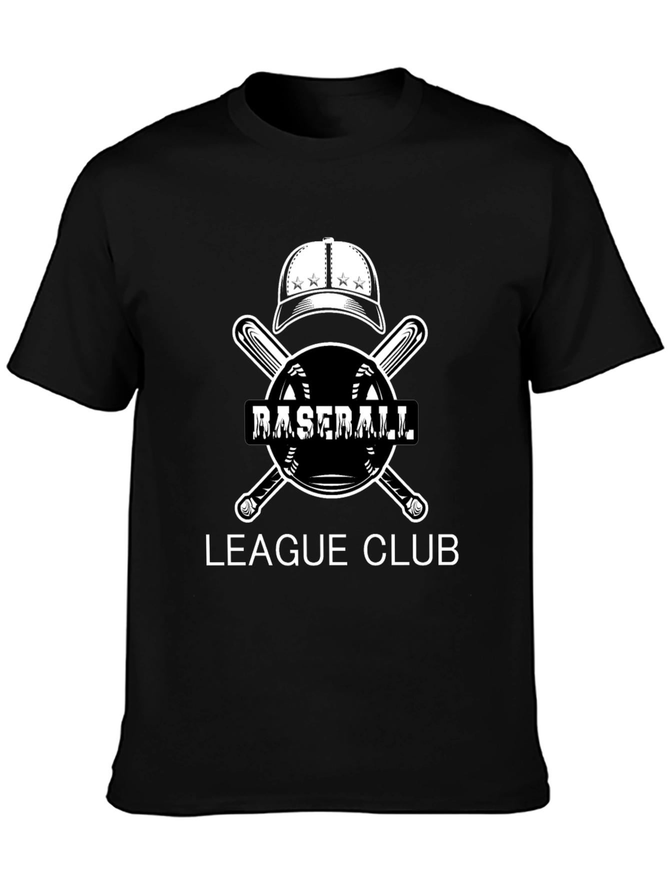 Baseball League Club T-Shirt - Graphic Tee