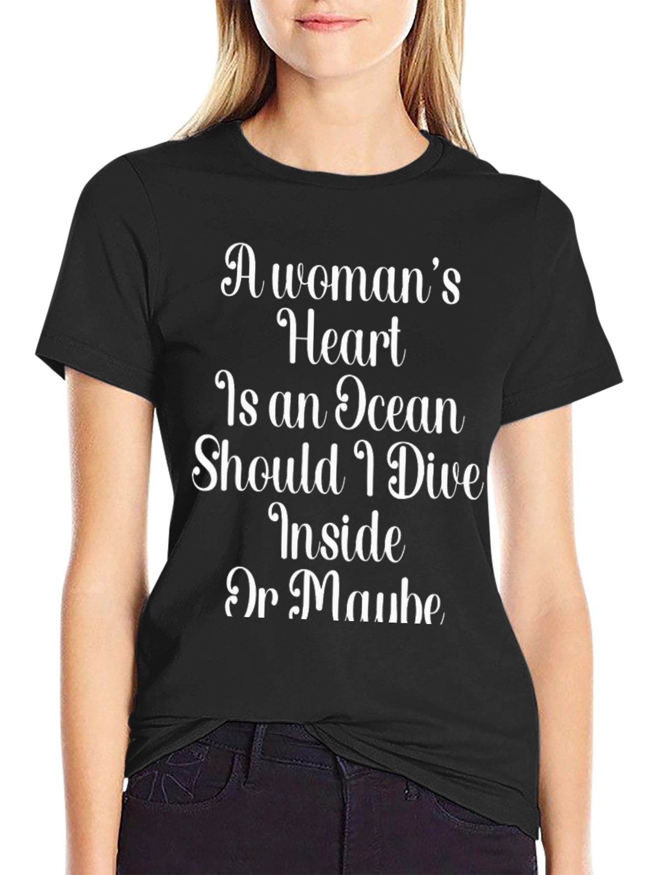 A Womans Heart T-Shirt - Ocean Dive Tee
