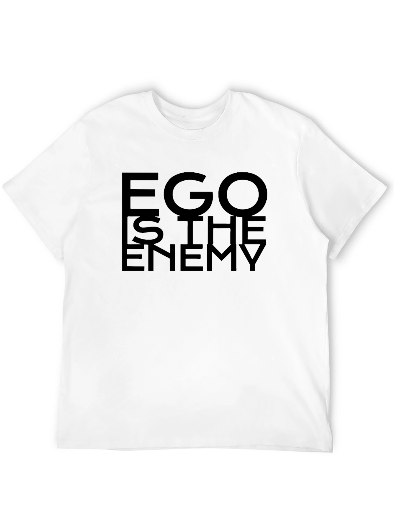Ego Is The Enemy Black Graphic Tee - Unisex