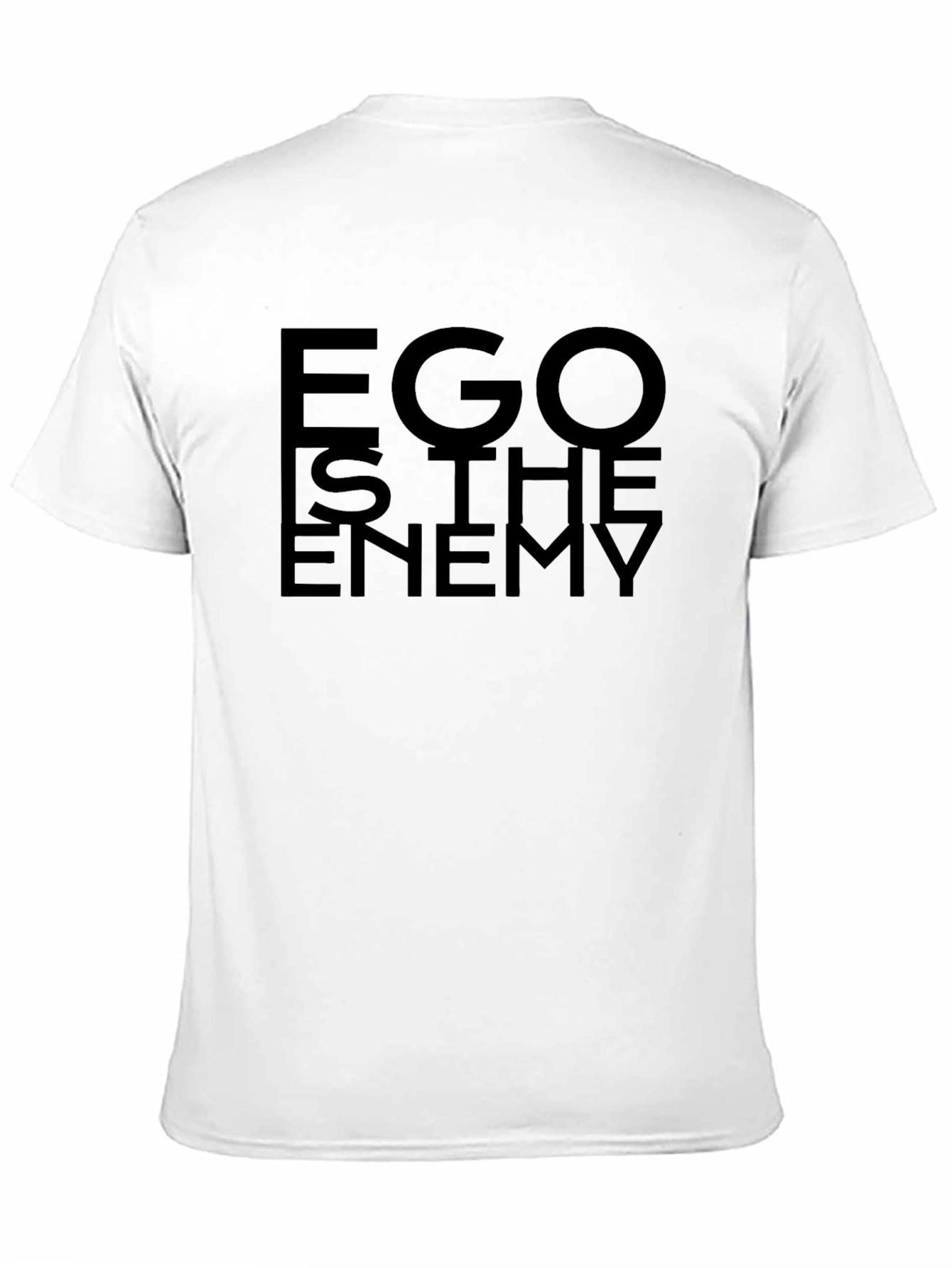 Ego Is The Enemy Black Graphic Tee - Unisex