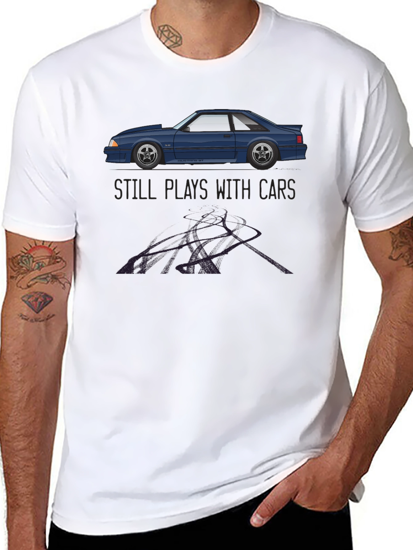 Still Plays With Cars T-Shirt